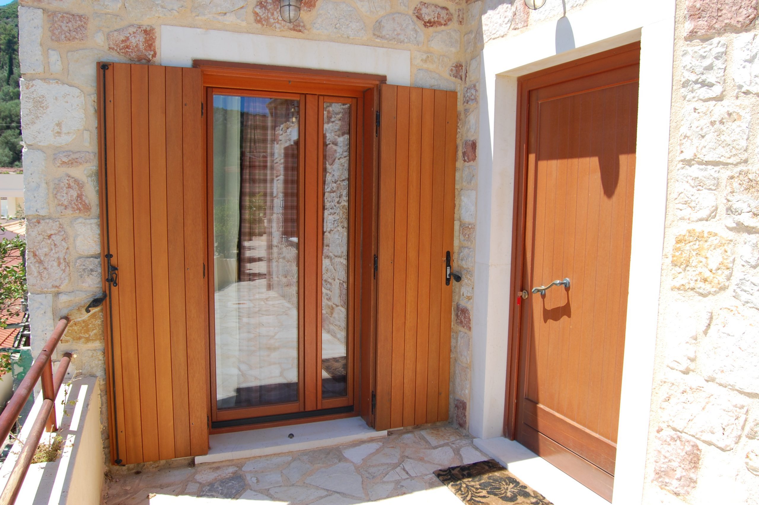 Exterior of a rental property in Ithaca Greece
