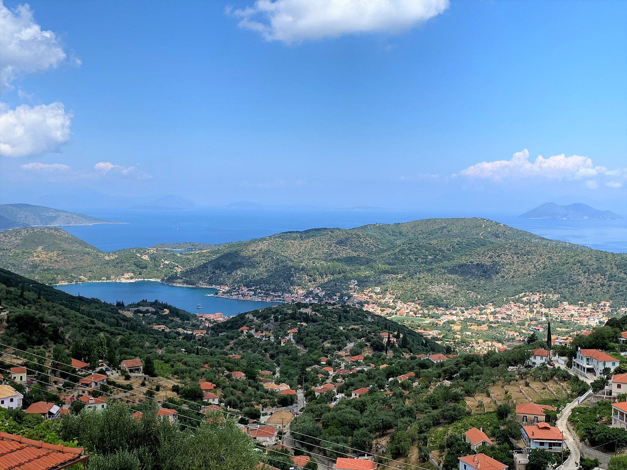 Landscape and view of property for sale in Ithaca Greece Perachori