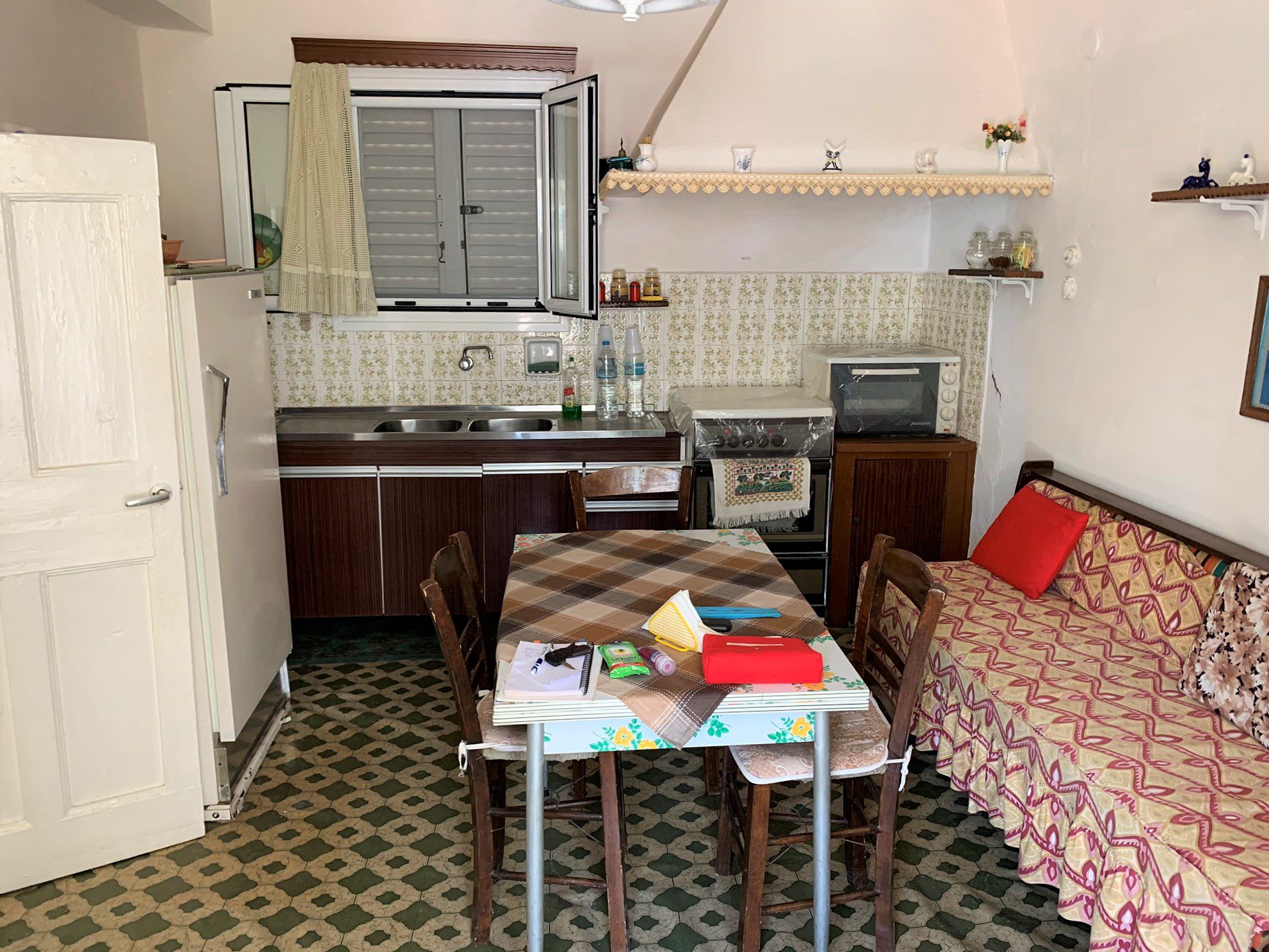 Interior kitchen of house for sale in Ithaca Greece Vathi