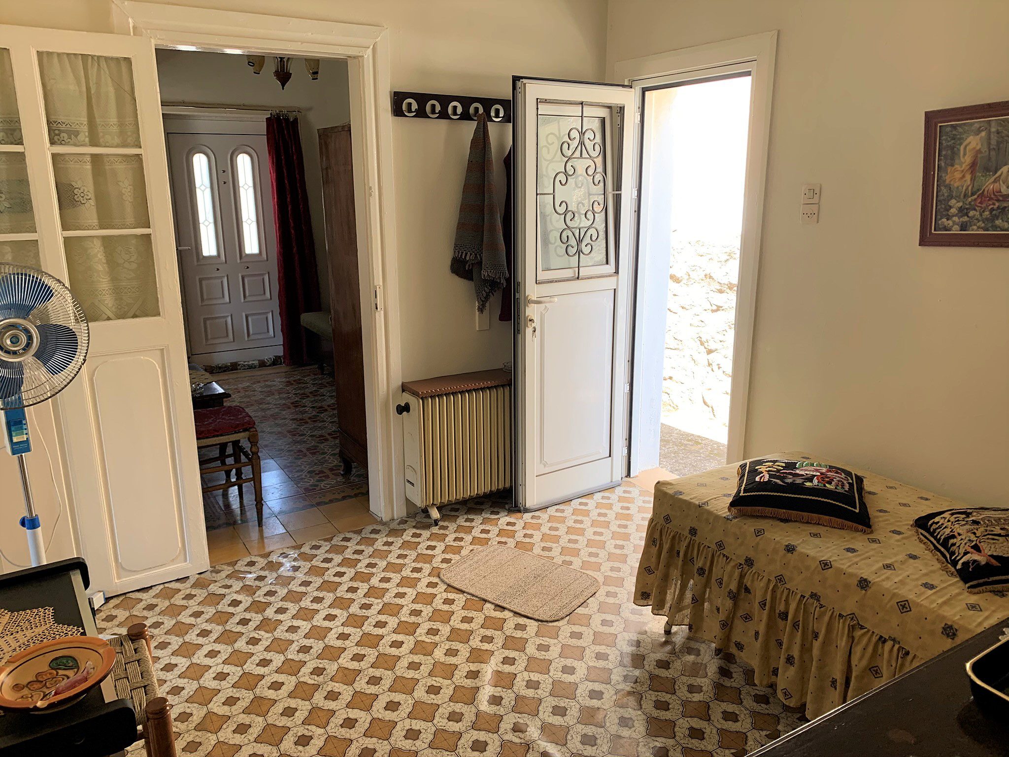 Interior entrance hall of house for sale in Ithaca Greece Vathi