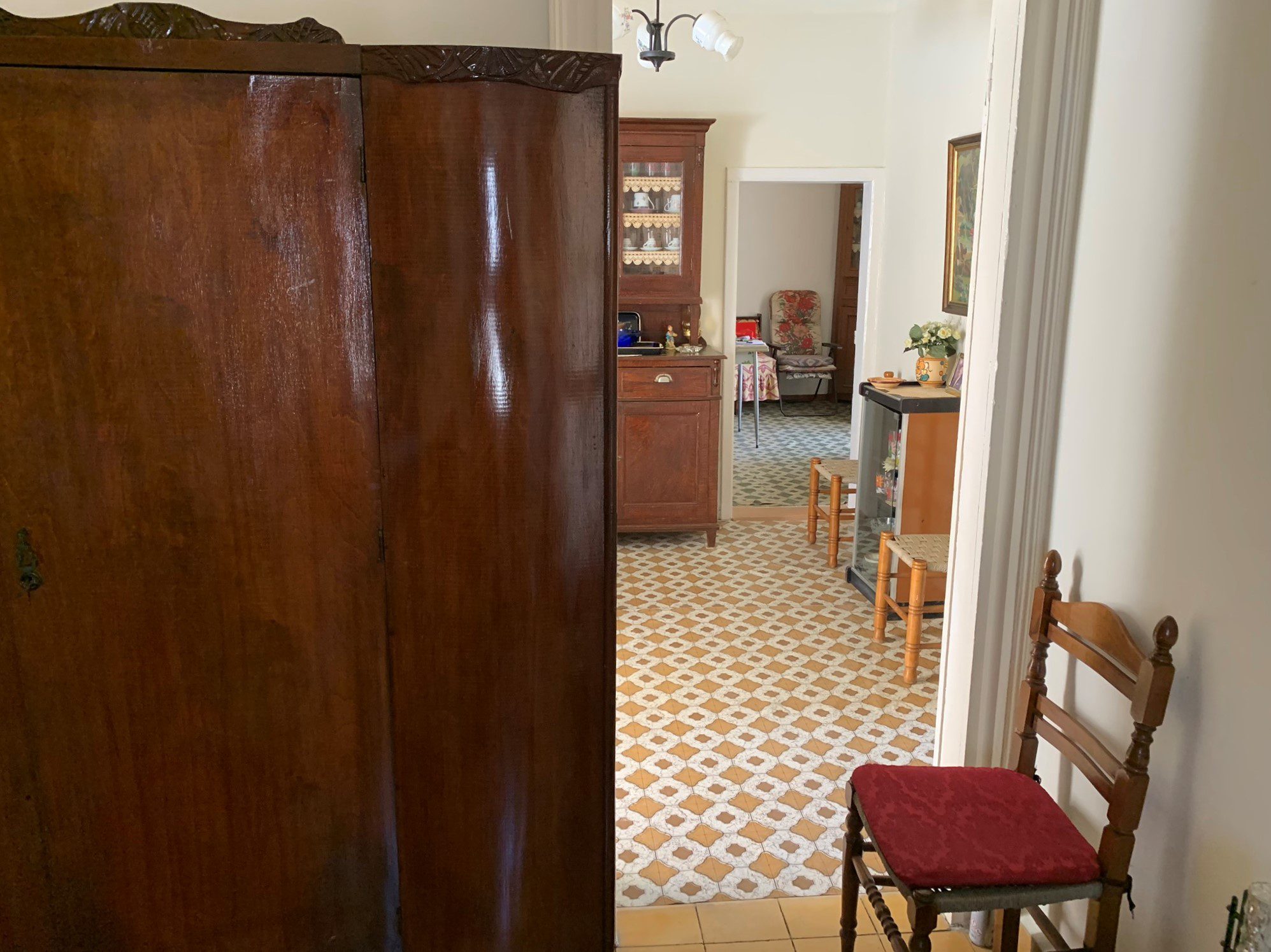 Interior bedroom of house for sale in Ithaca Greece Vathi