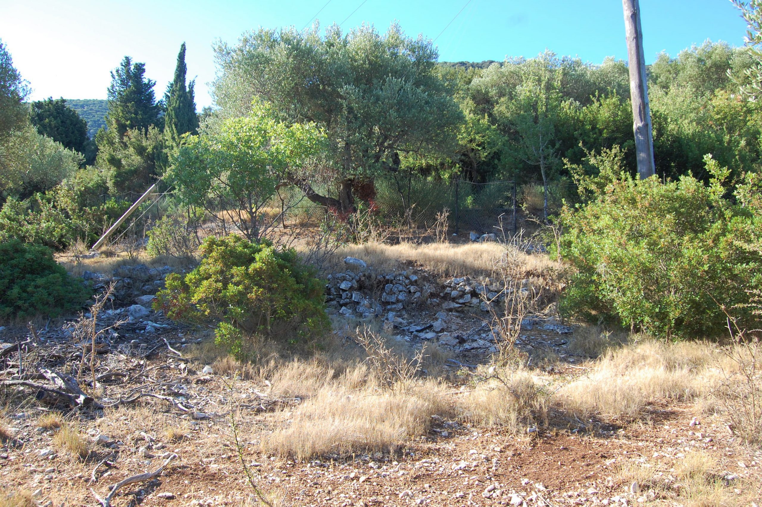 Terraced landscape of land for sale in Ithaca Greece, Stavros