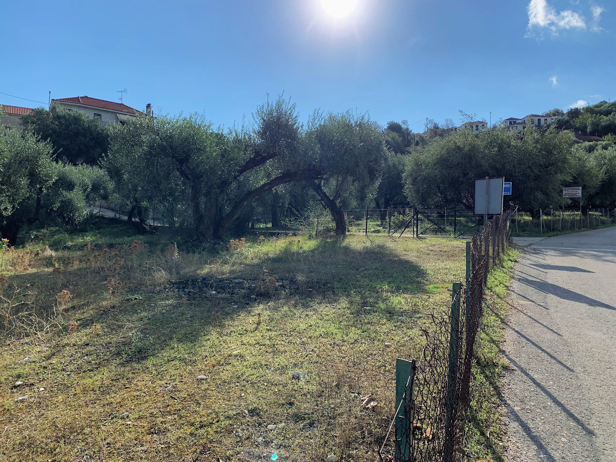 Landscape terrain of land for sale Ithaca Greece Kioni