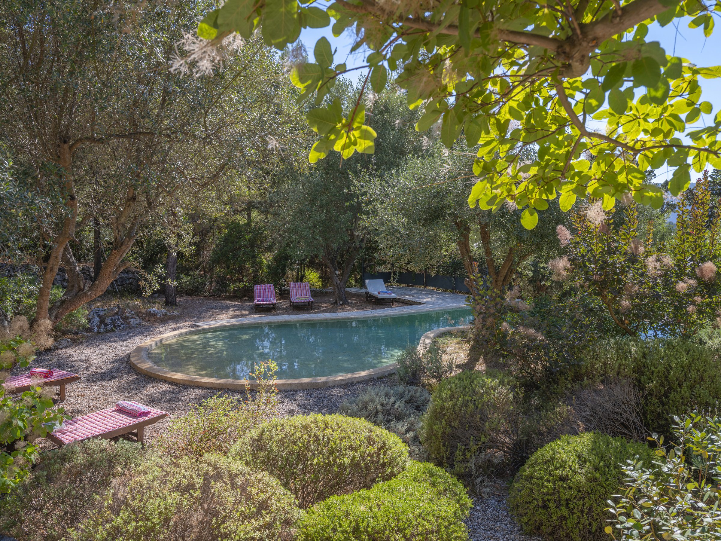 Swimming pool of house for rent in Ithaca Greece Vathi
