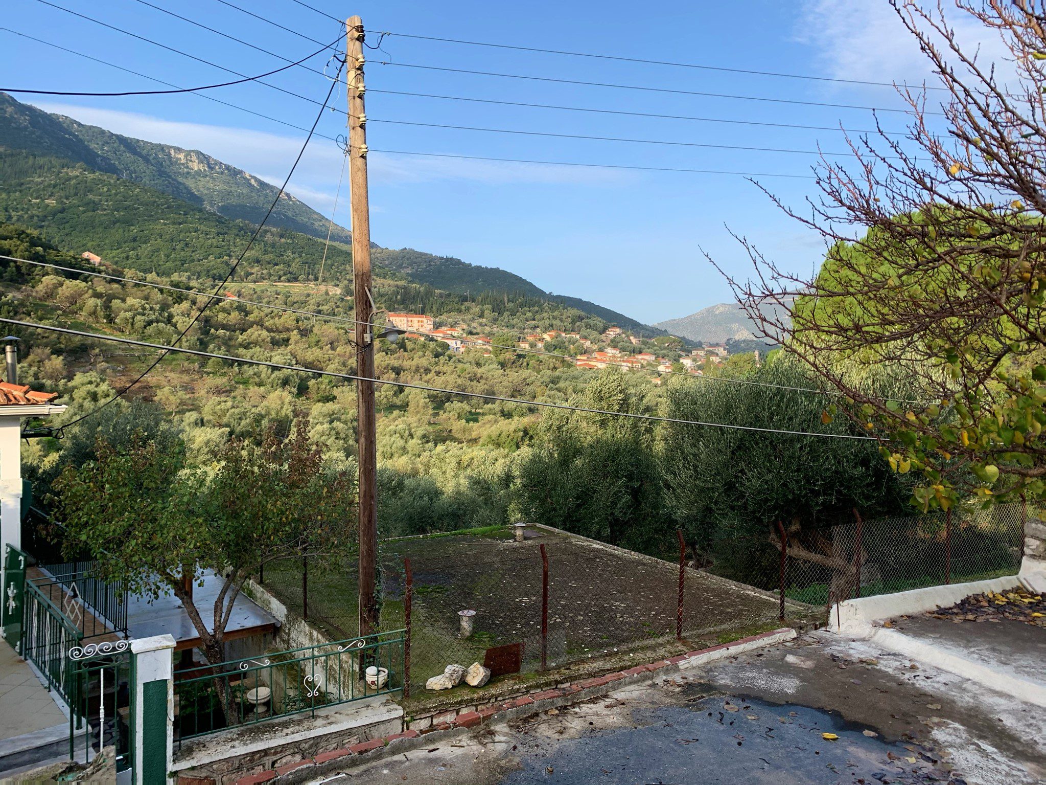 Mountain views of house for sale in Ithaca Greece, Vathi