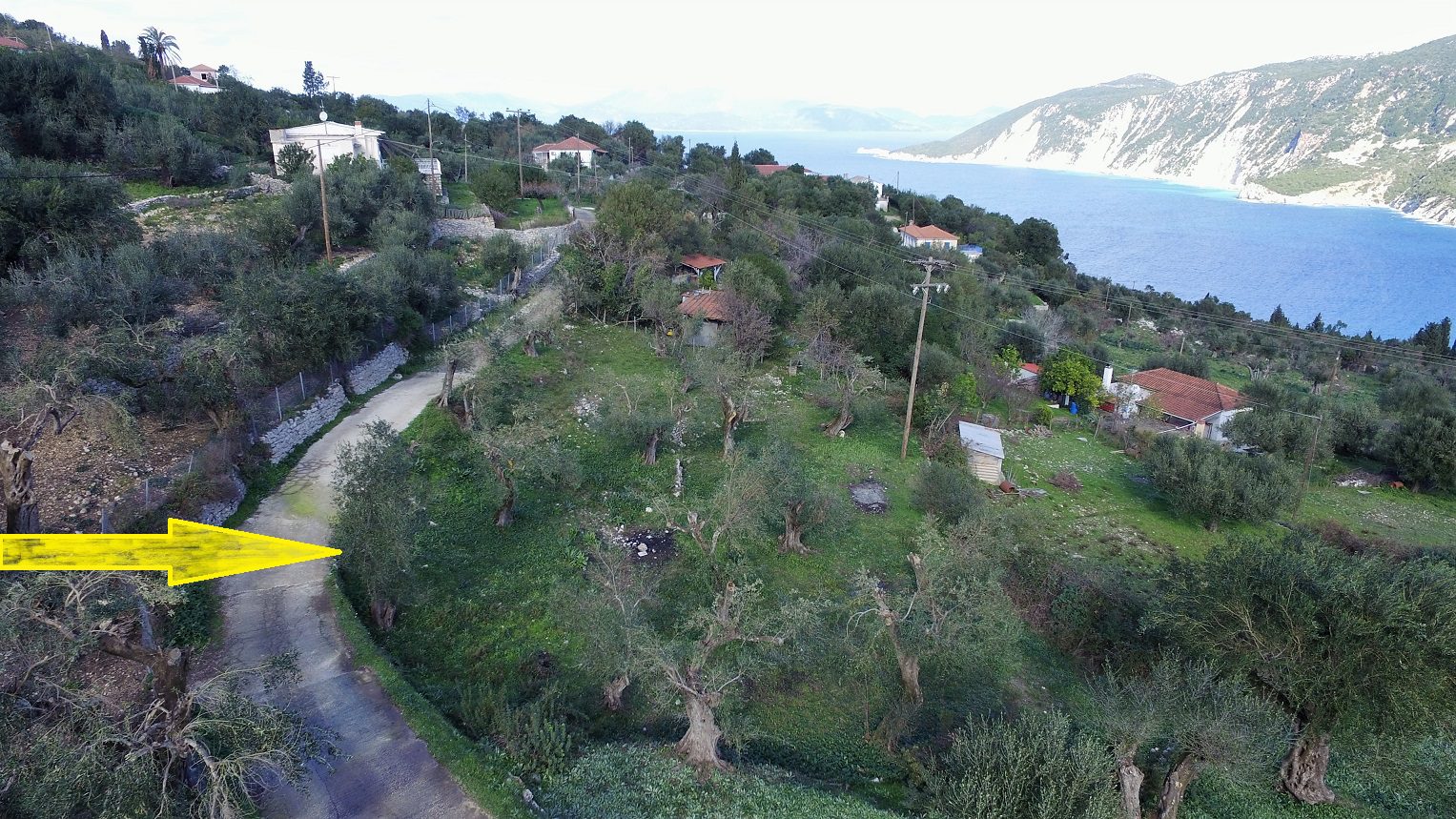 Terrain of land for sale in Ithaca Greece, Kolleri