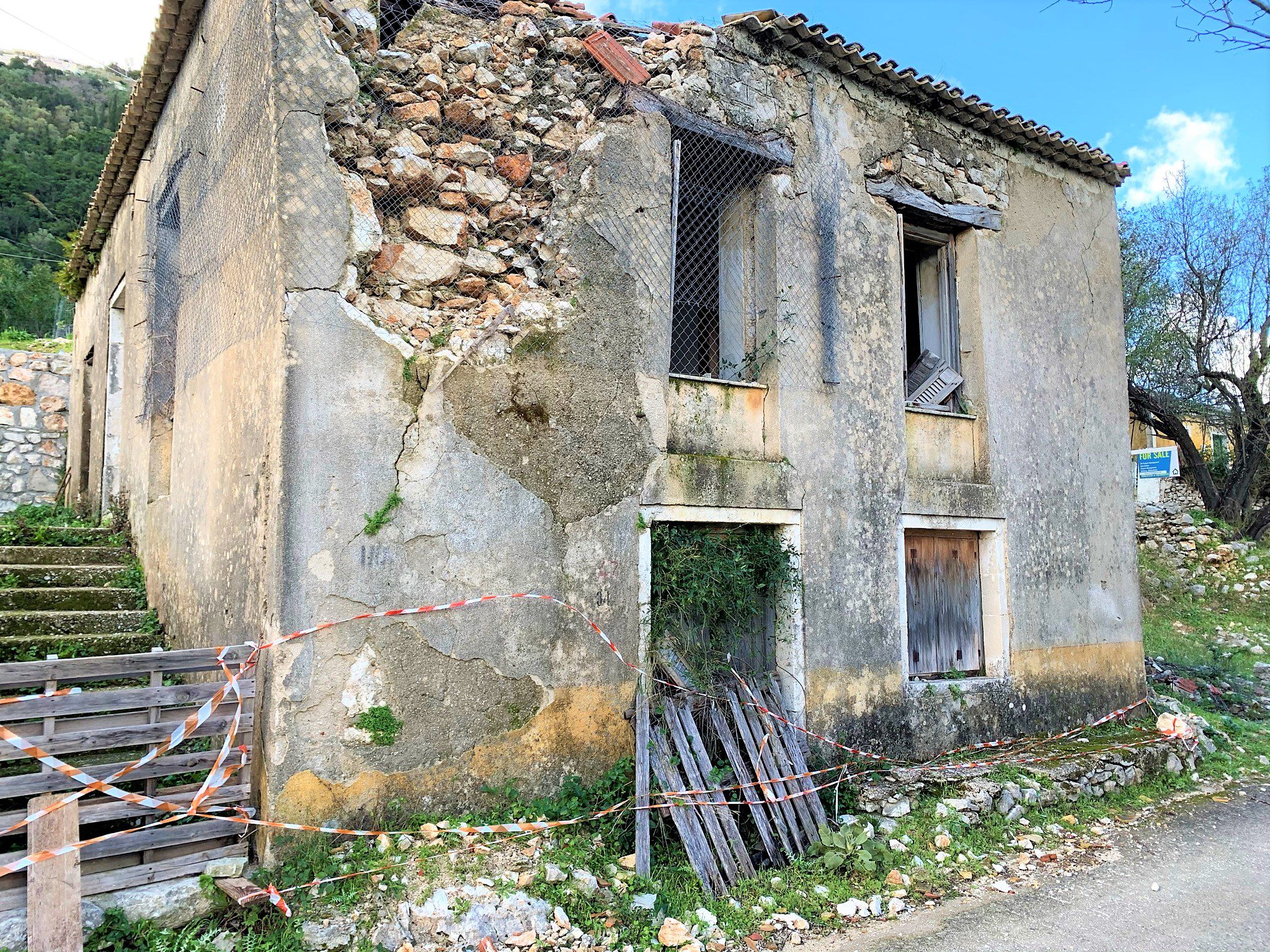 Exterior facade of house for sale in Ithaca Greece Kolleri