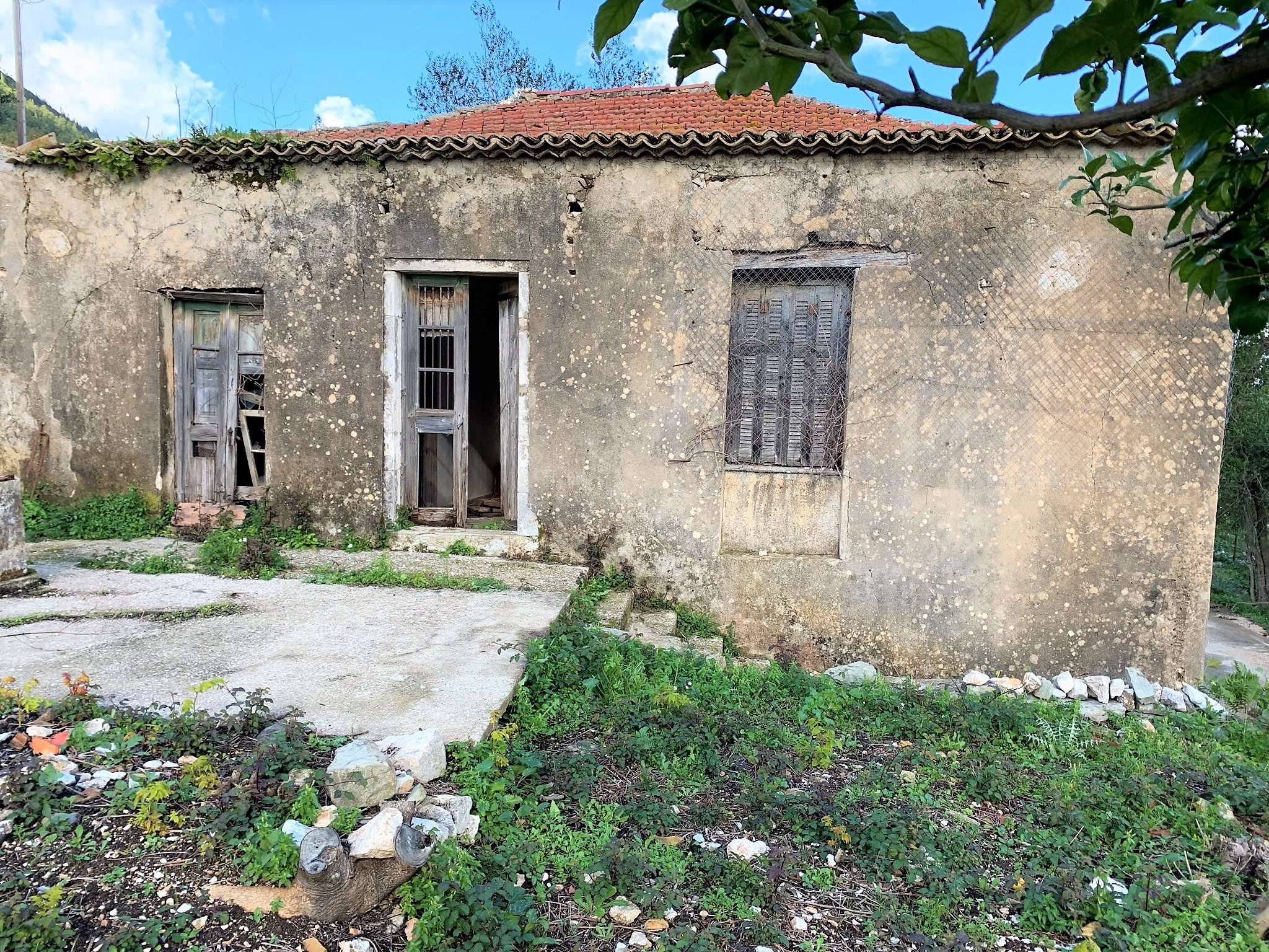 Exterior facade of house for sale in Ithaca Greece Kolleri