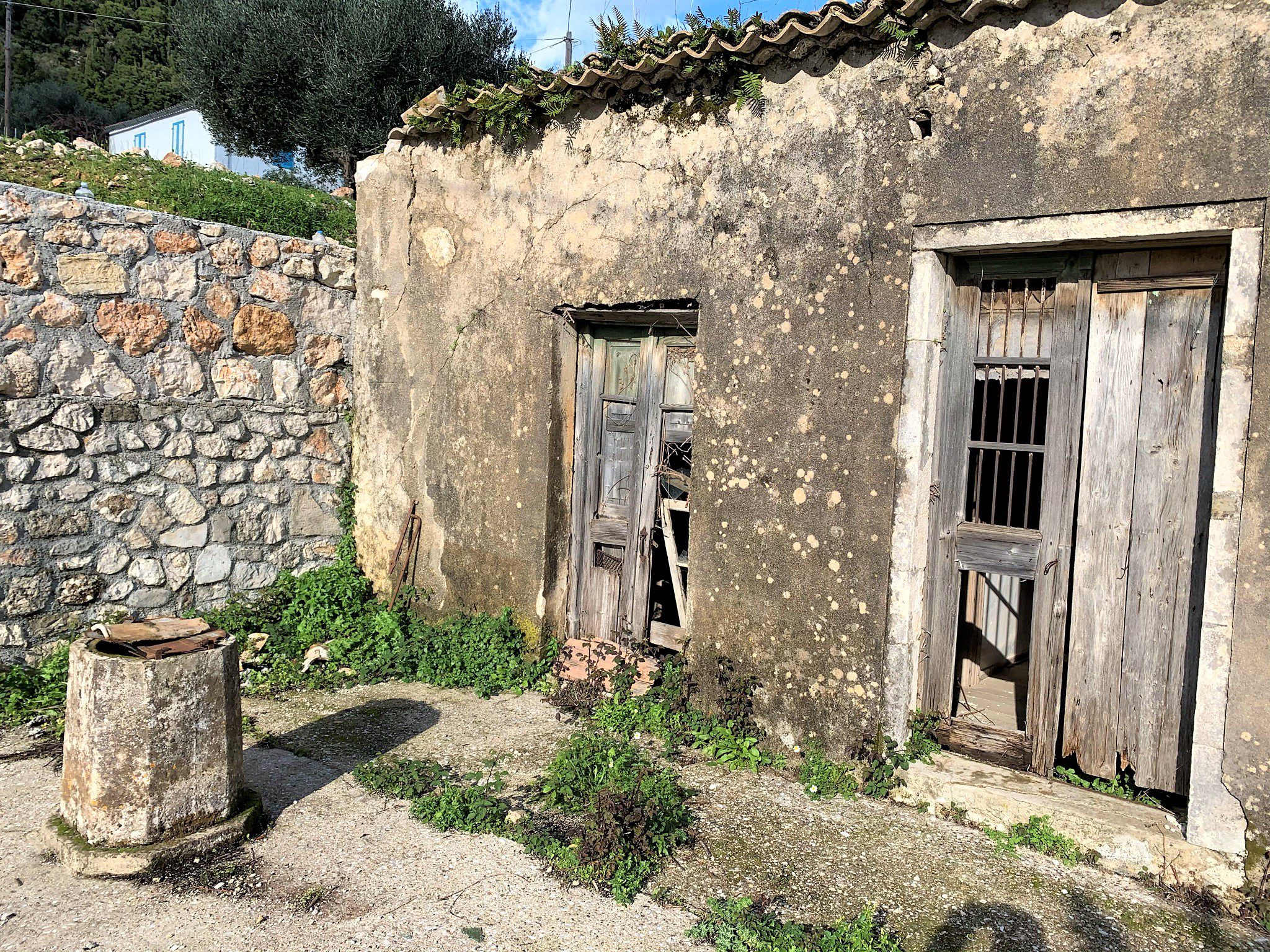 Exterior facade of house for sale in Ithaca Greece Kolleri