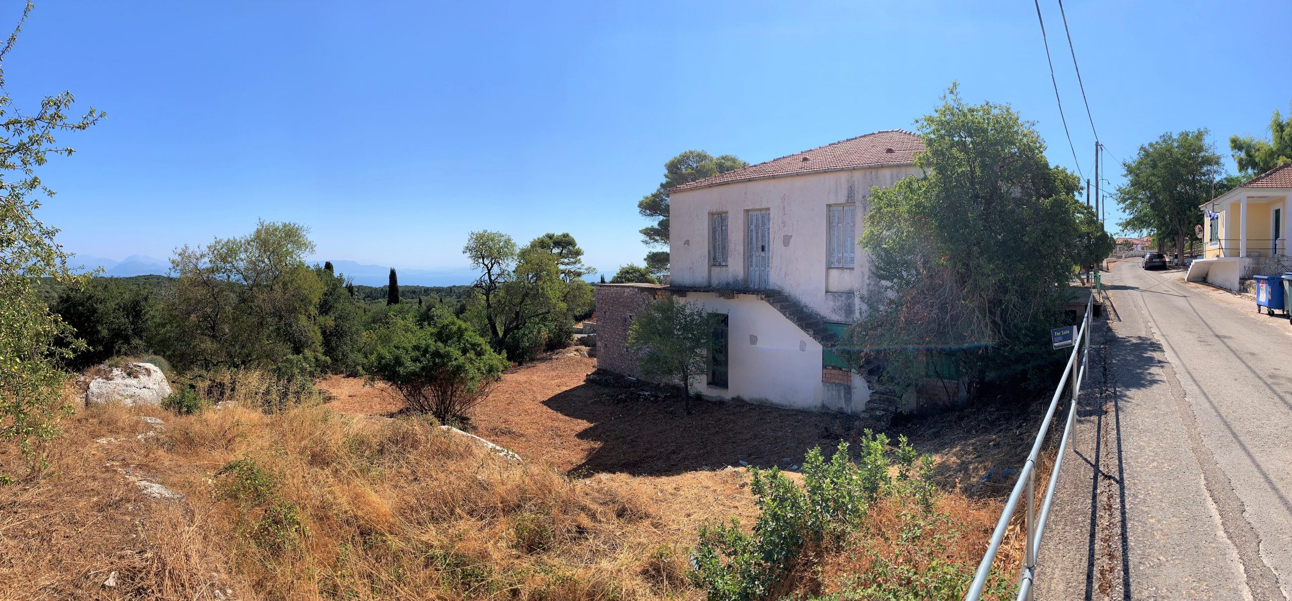 Exterior of house for sale Ithaca Greece, Anoghi