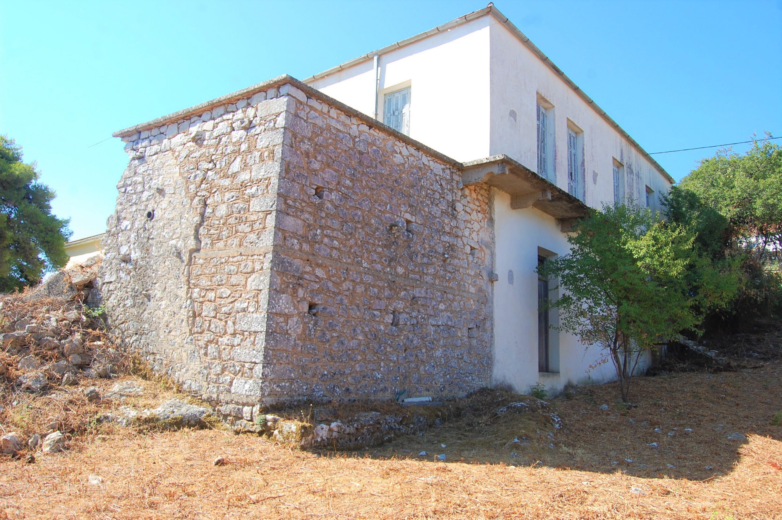Exterior of house for sale Ithaca Greece, Anoghi