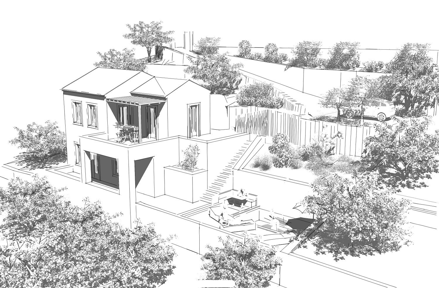 Digital Rendition of house