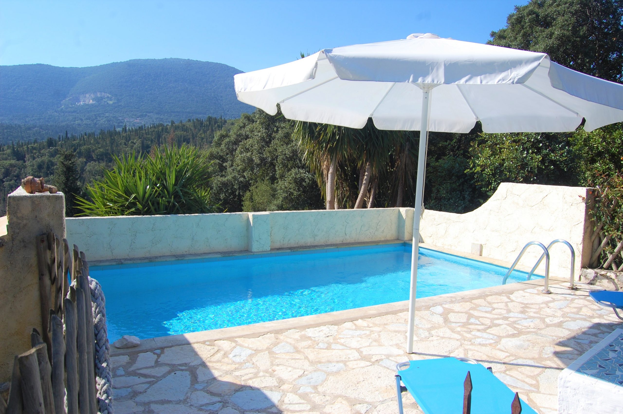 Swimming Pool of house for sale Ithaca Greece, Lahos