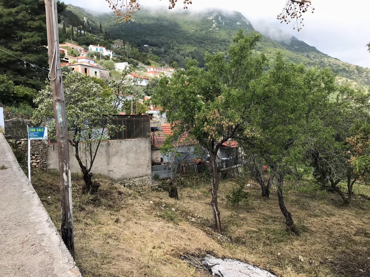 Cleared terrain of land for sale in Ithaca Greece, Perachori