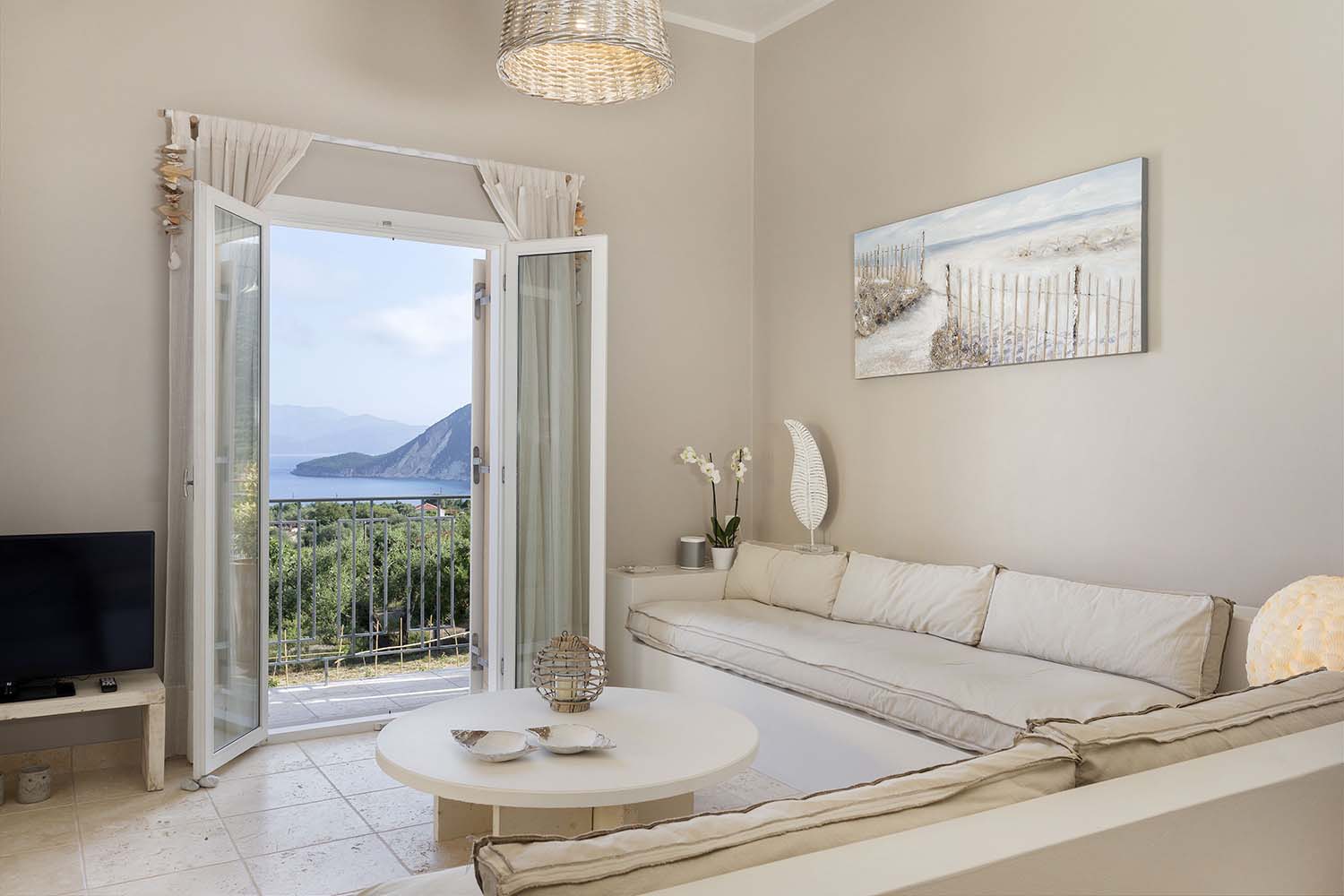 Living room of house for sale in Ithaca Greece, Ag. Saranda