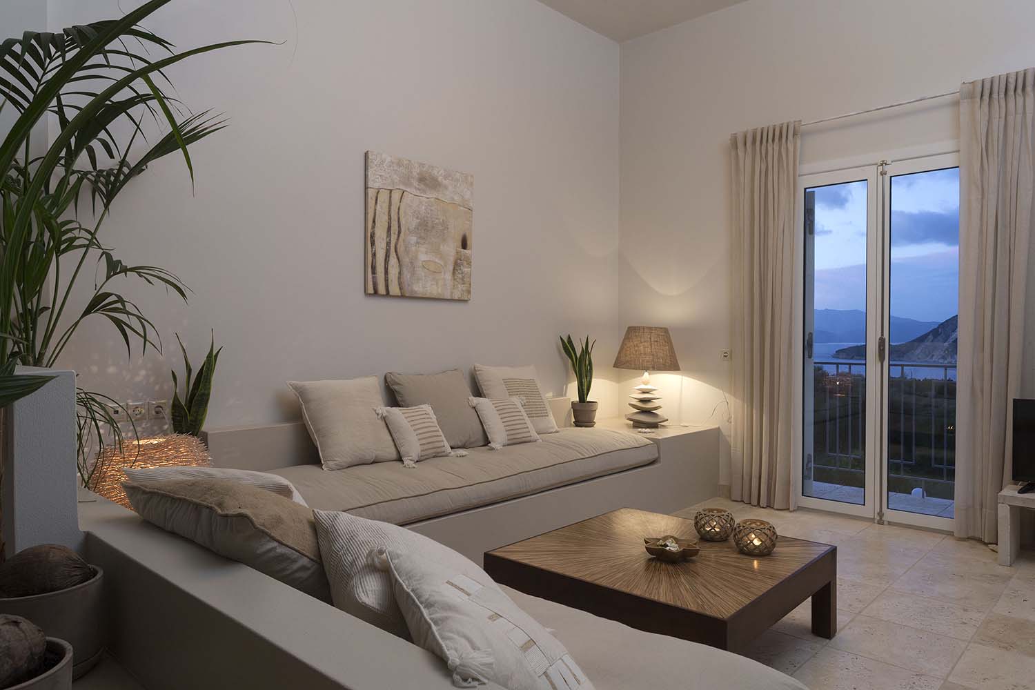 Living room of house for sale in Ithaca Greece, Ag. Saranda