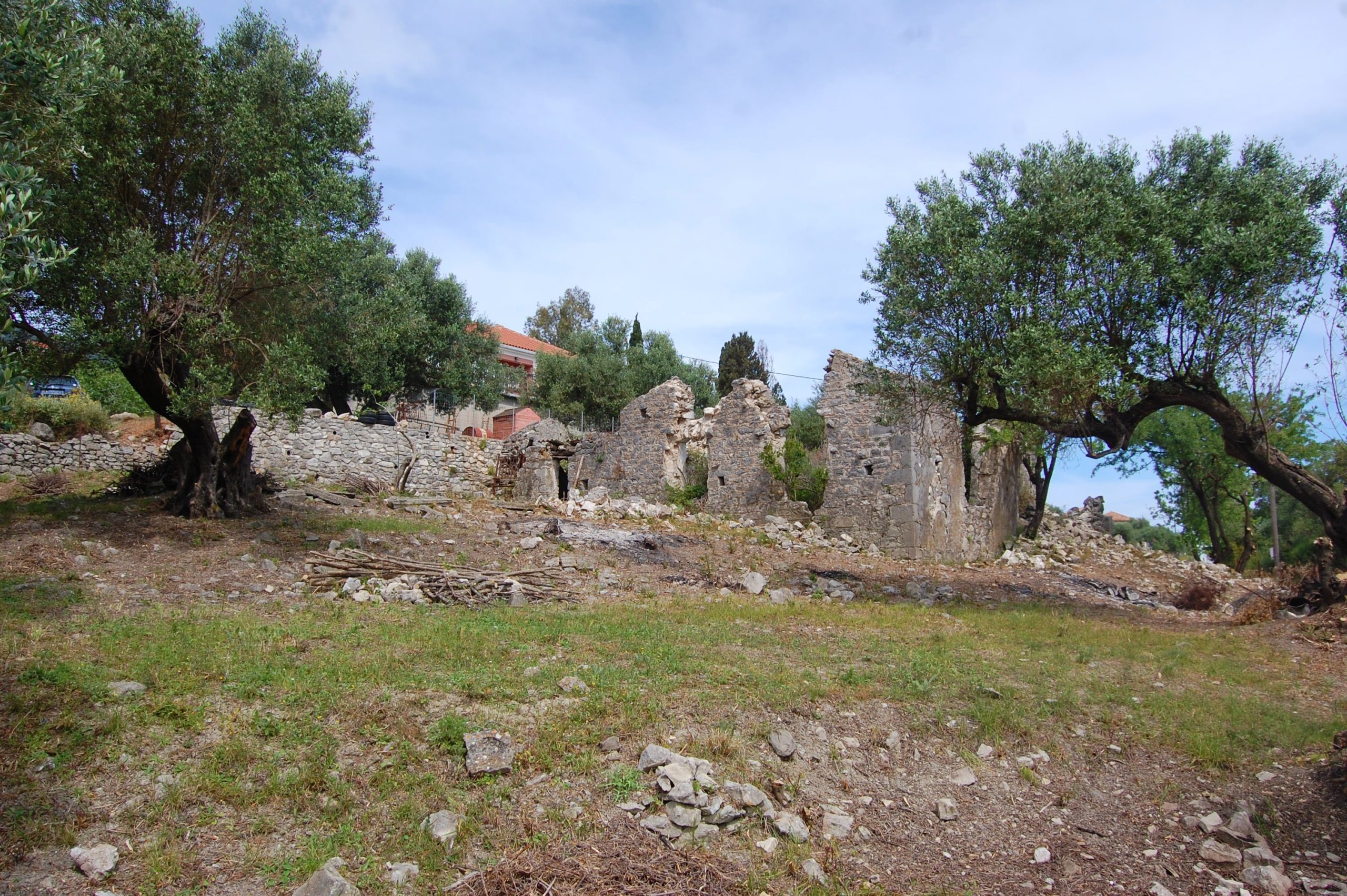 Land with ruin for sale in Ithaca Greece, Ag Saranda