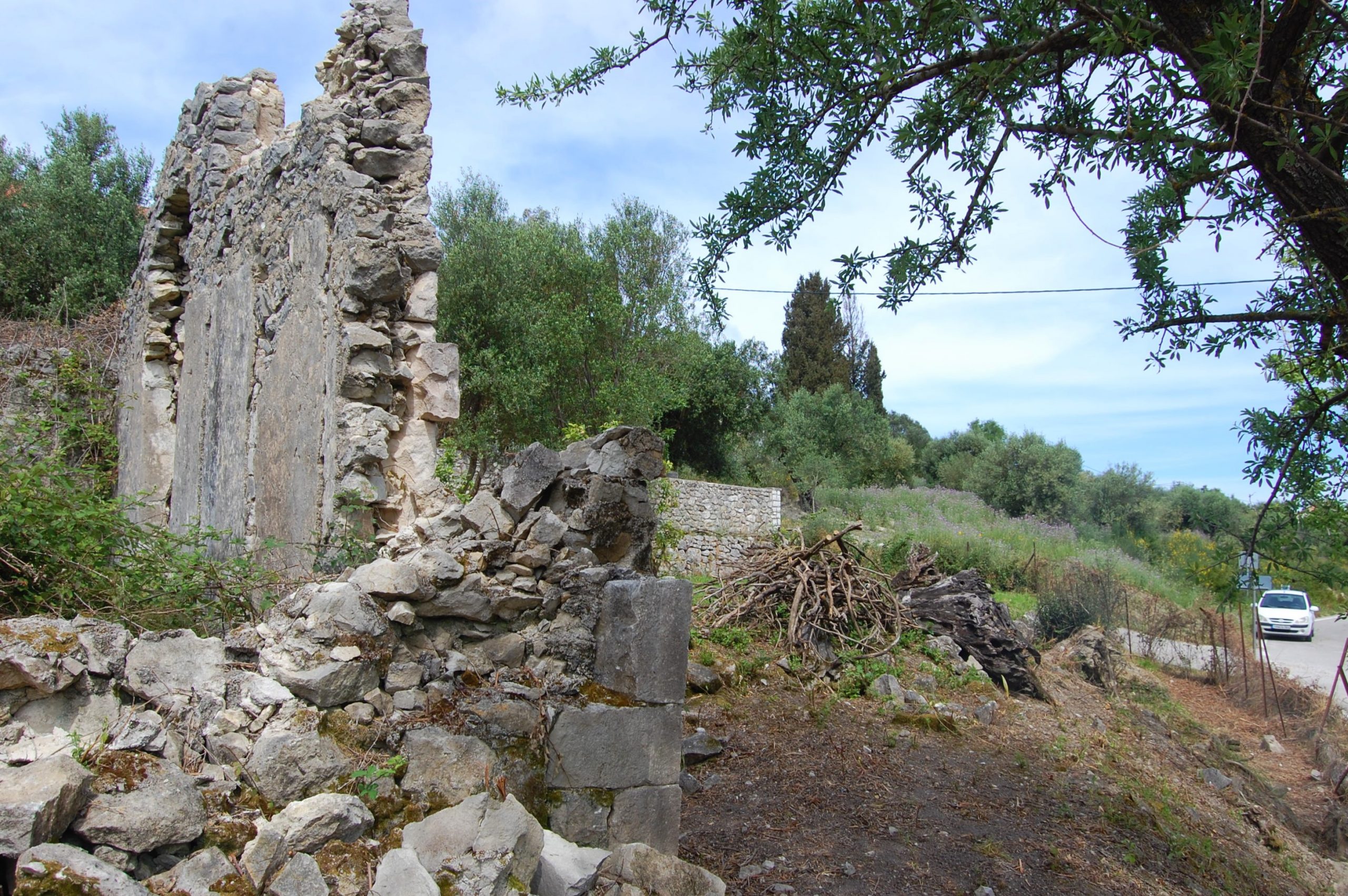 Land with ruin for sale in Ithaca Greece, Ag Saranda