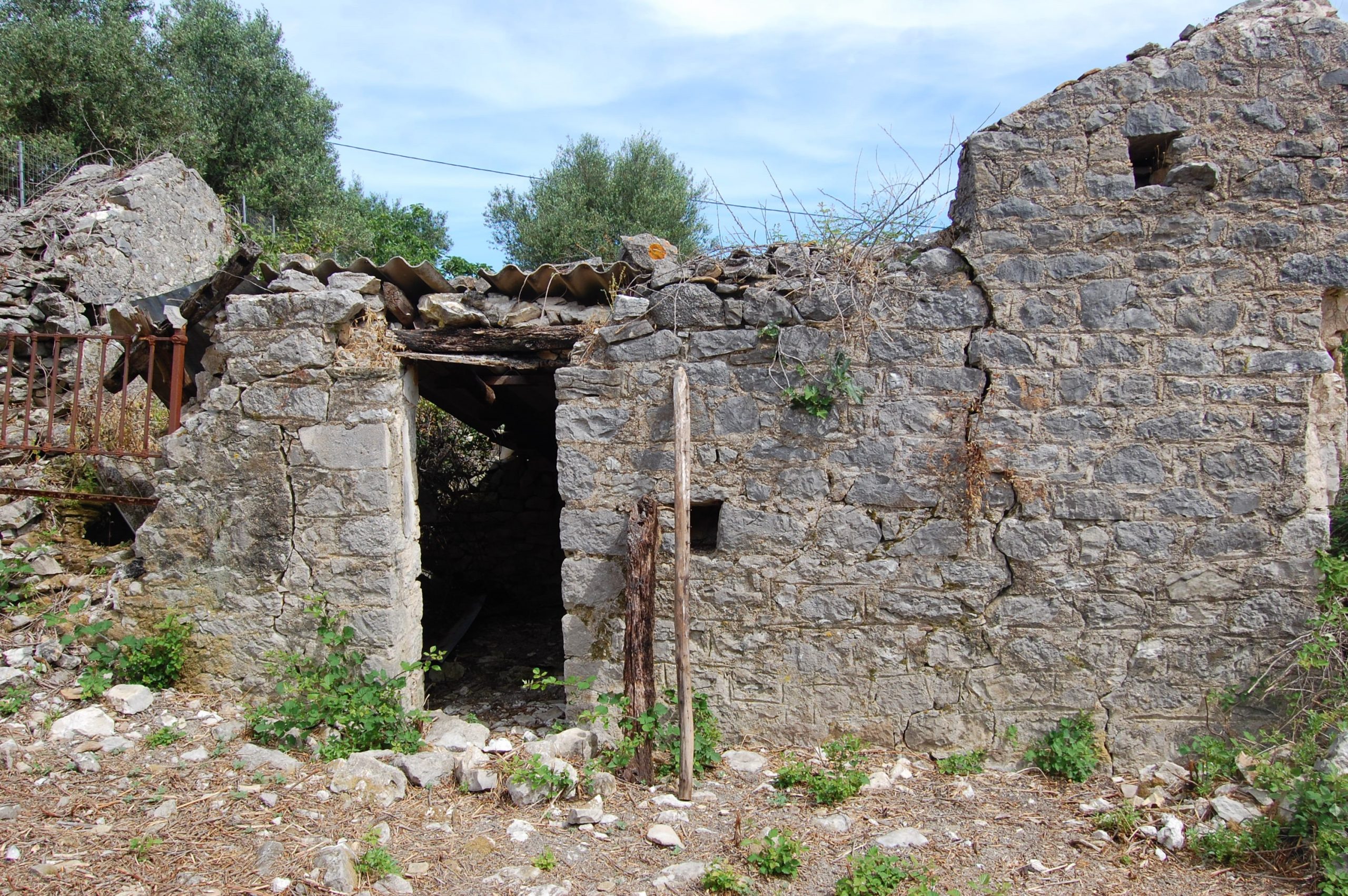 Land with ruin for sale in Ithaca Greece, Ag Saranda