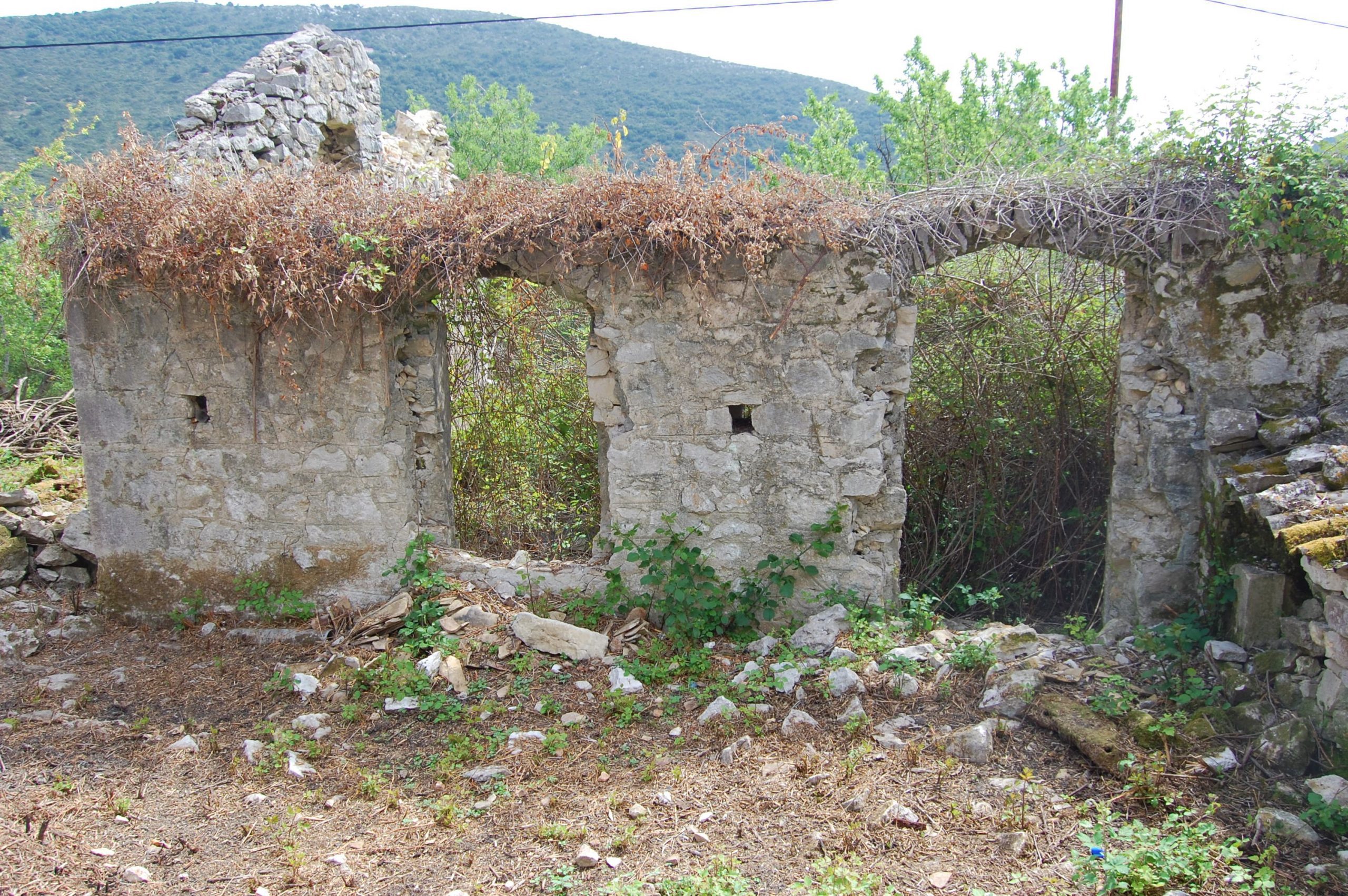 Land with ruin for sale in Ithaca Greece, Ag Saranda