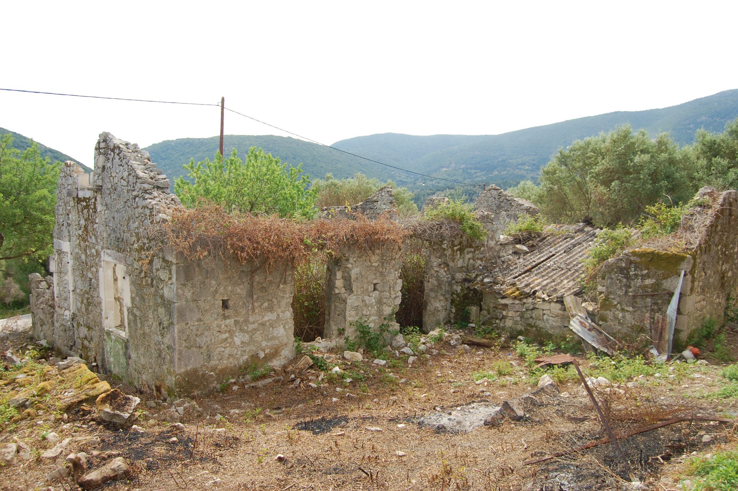 Land with ruin for sale in Ithaca Greece, Ag Saranda