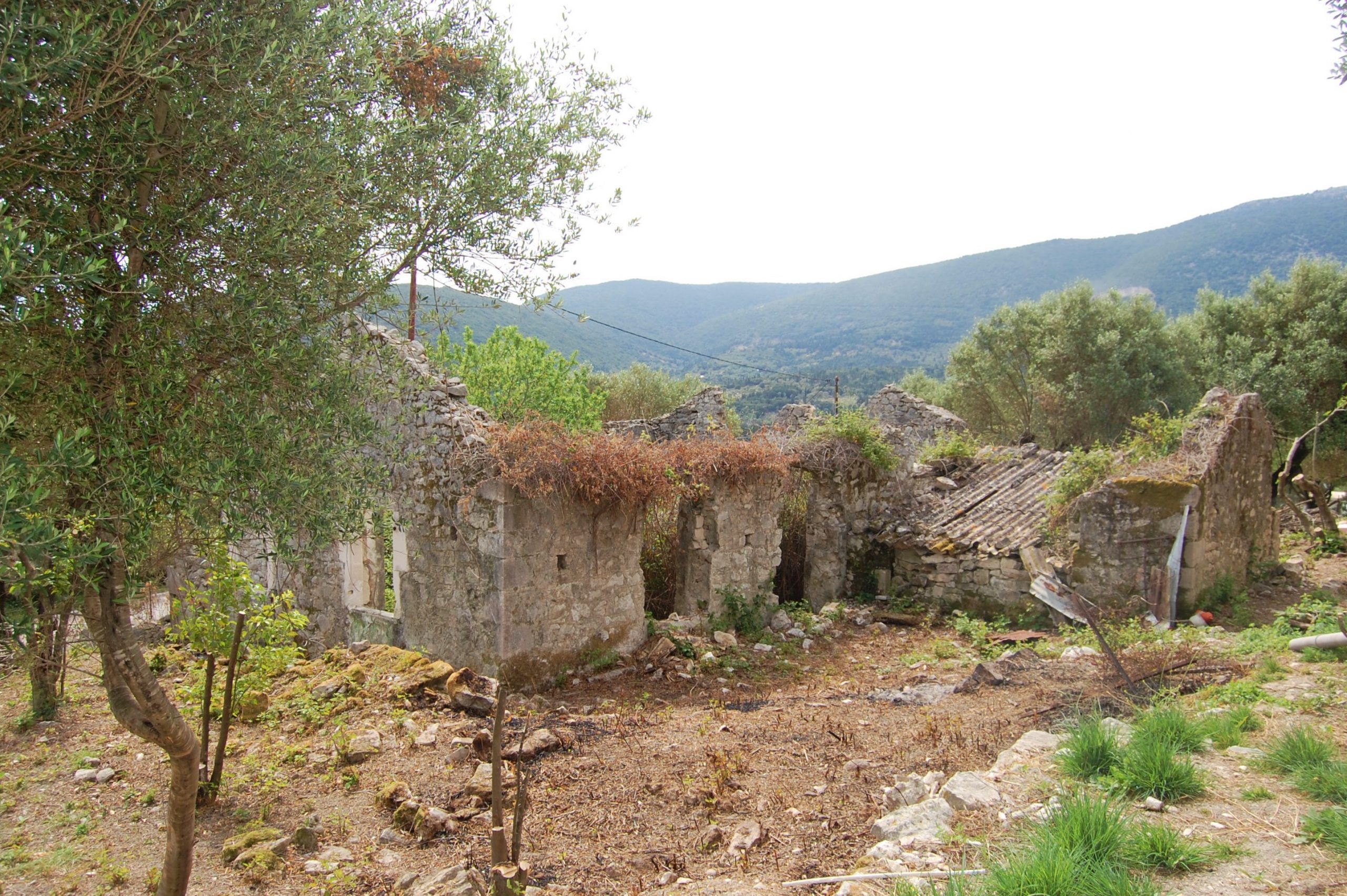 Land with ruin for sale in Ithaca Greece, Ag Saranda
