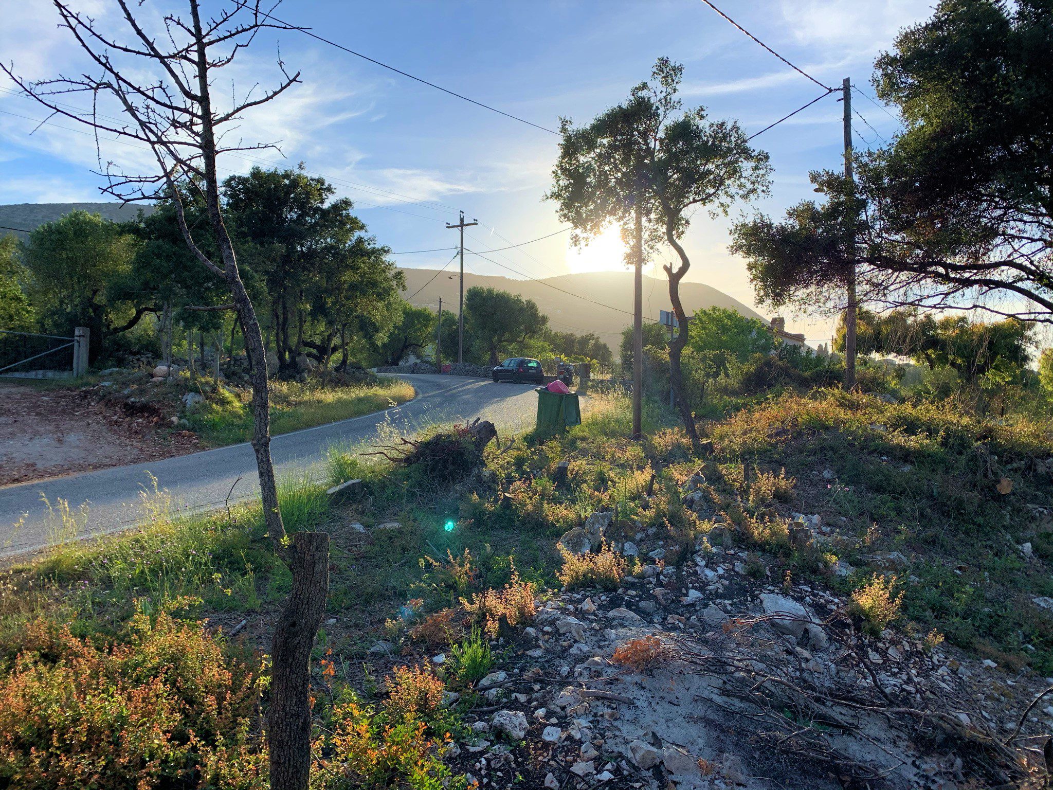 Landscape of land for sale on Ithaca Greece, Vathi