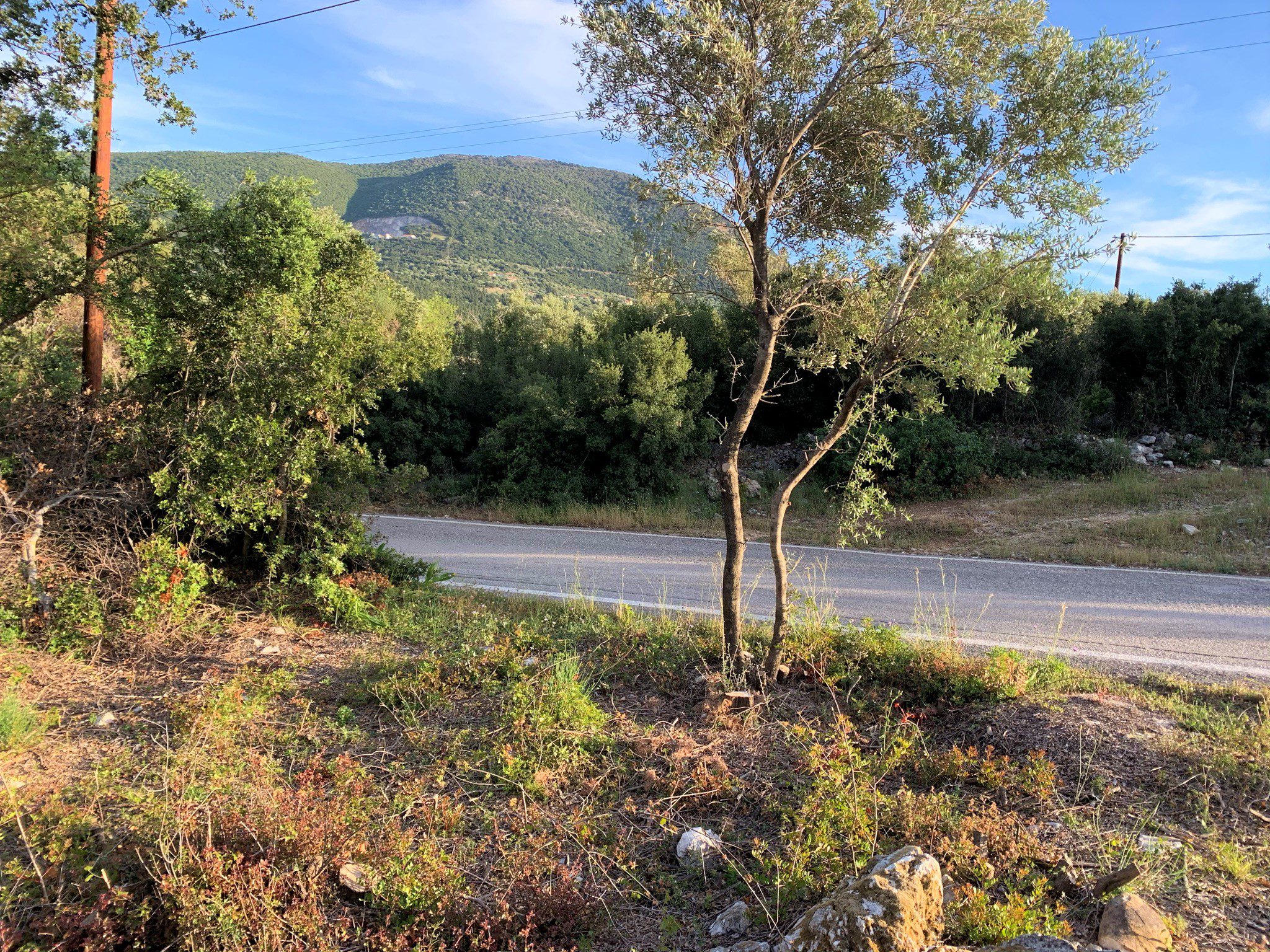 Landscape of land for sale on Ithaca Greece, Vathi