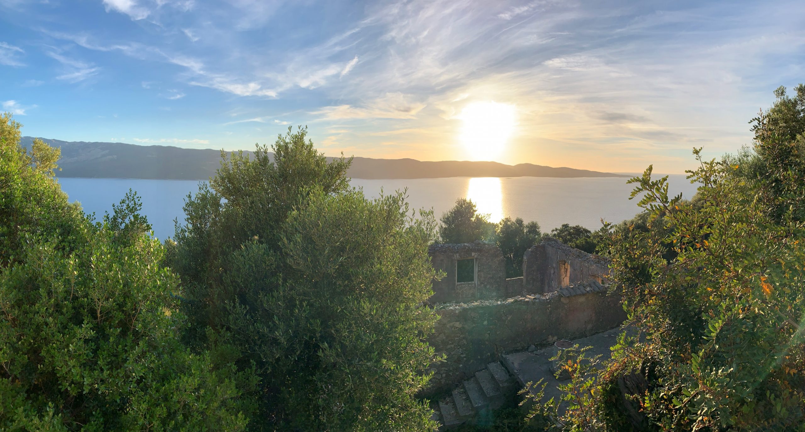 View of land for sale on Ithaca Greece, Lefki