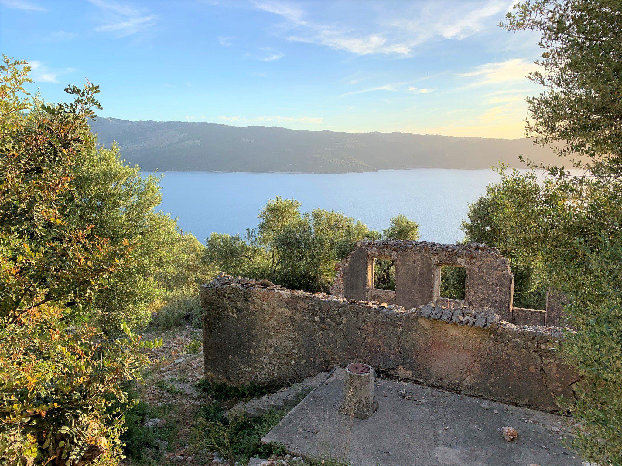 Ruin of land for sale on Ithaca Greece, Lefki