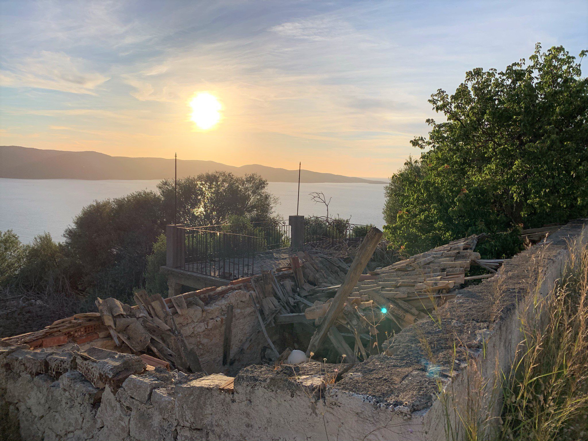 View of land for sale on Ithaca Greece, Lefki