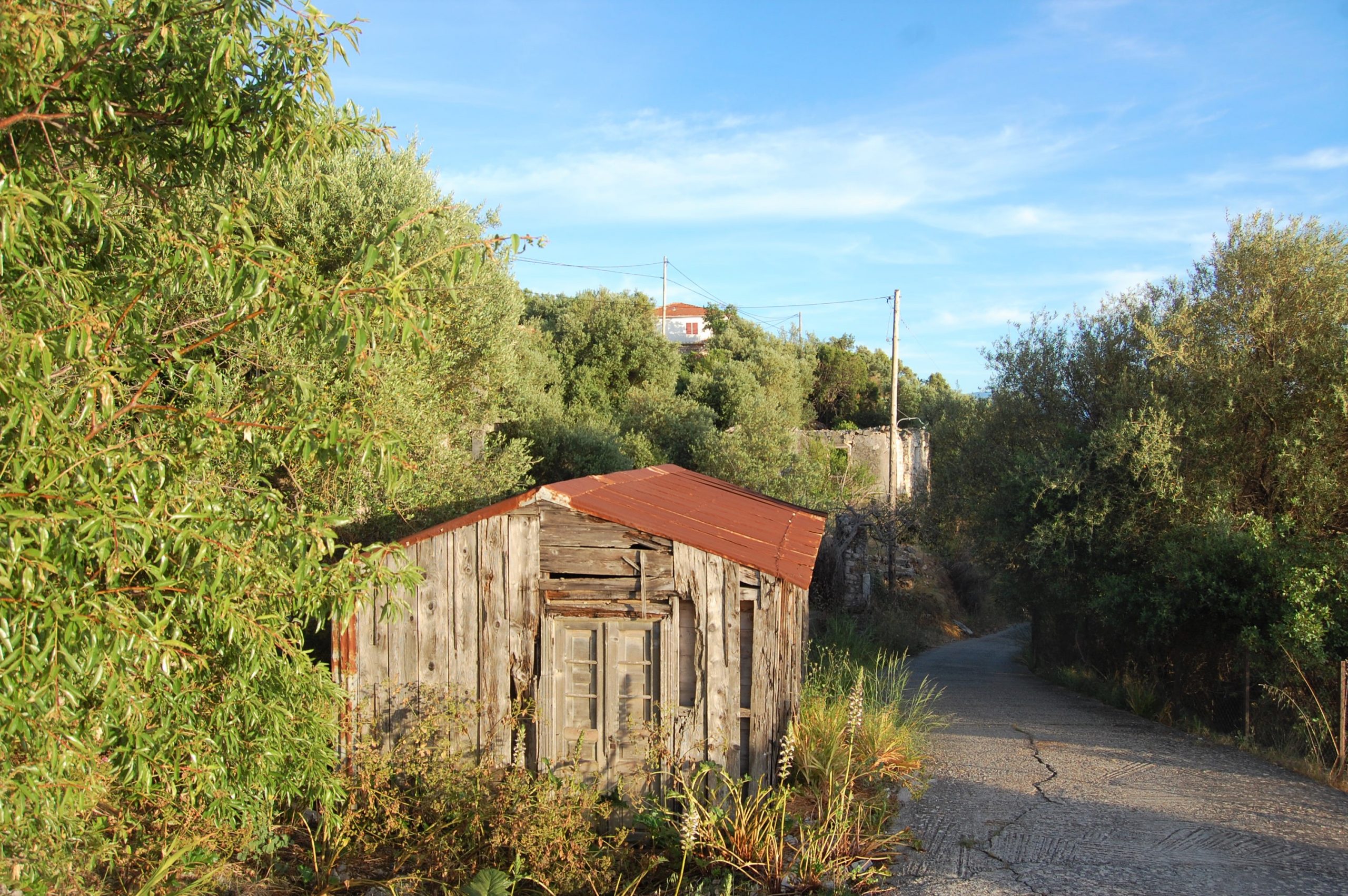 Ruin of land for sale on Ithaca Greece, Lefki