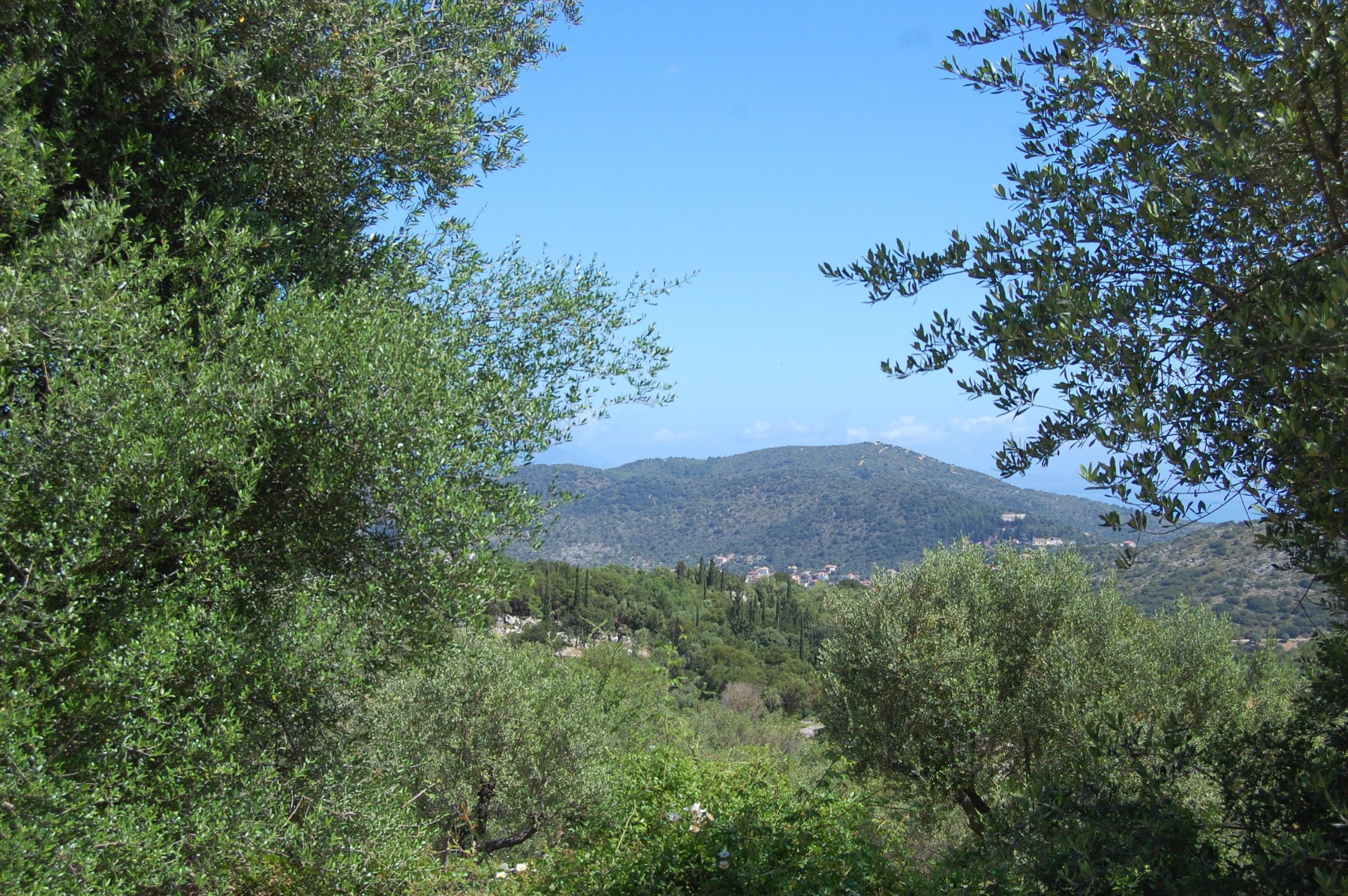 Views from land for sale on Ithaca Greece, Perachori