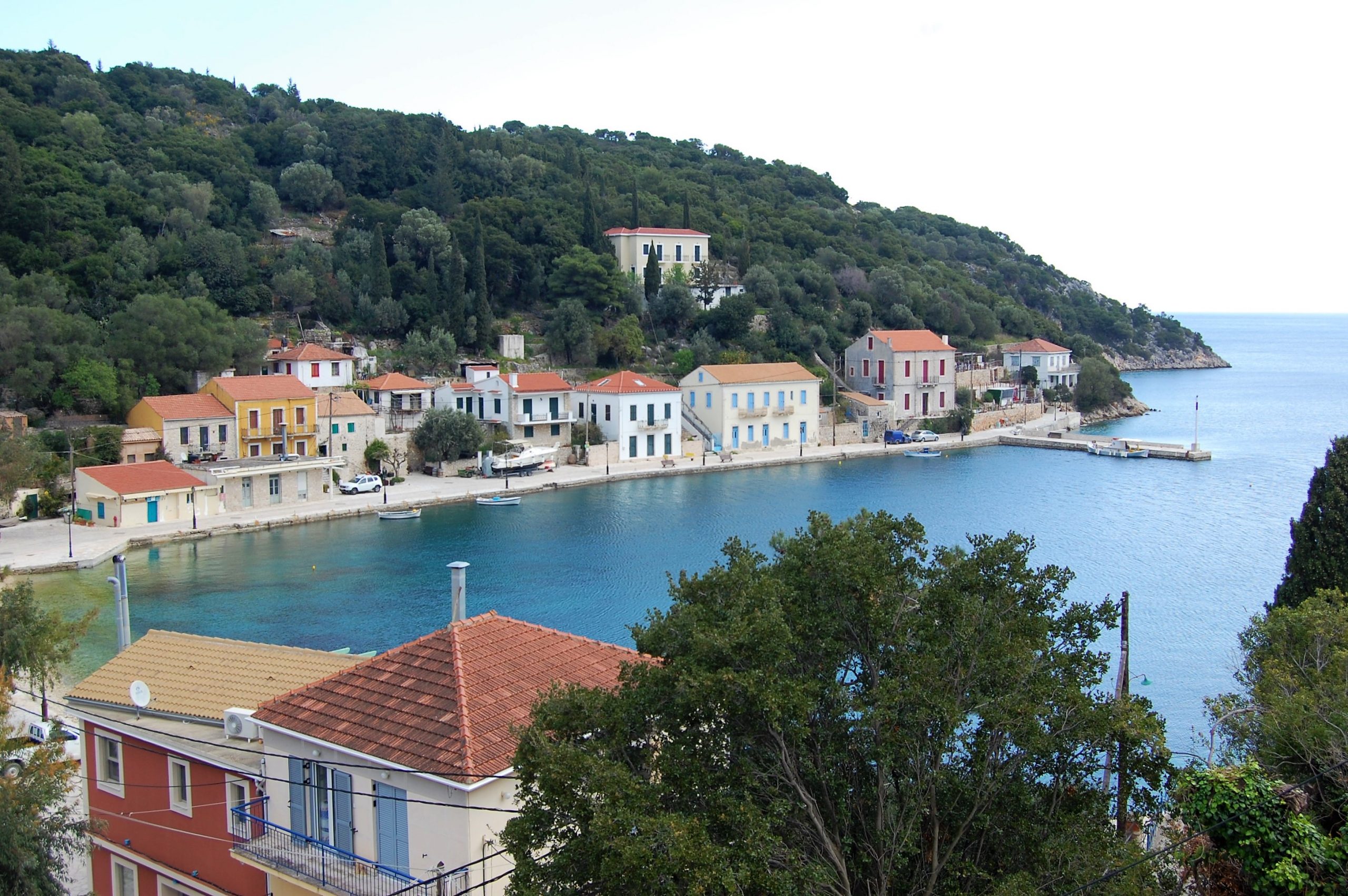 Views of holiday apartments for rent on Ithaca Greece, Kioni