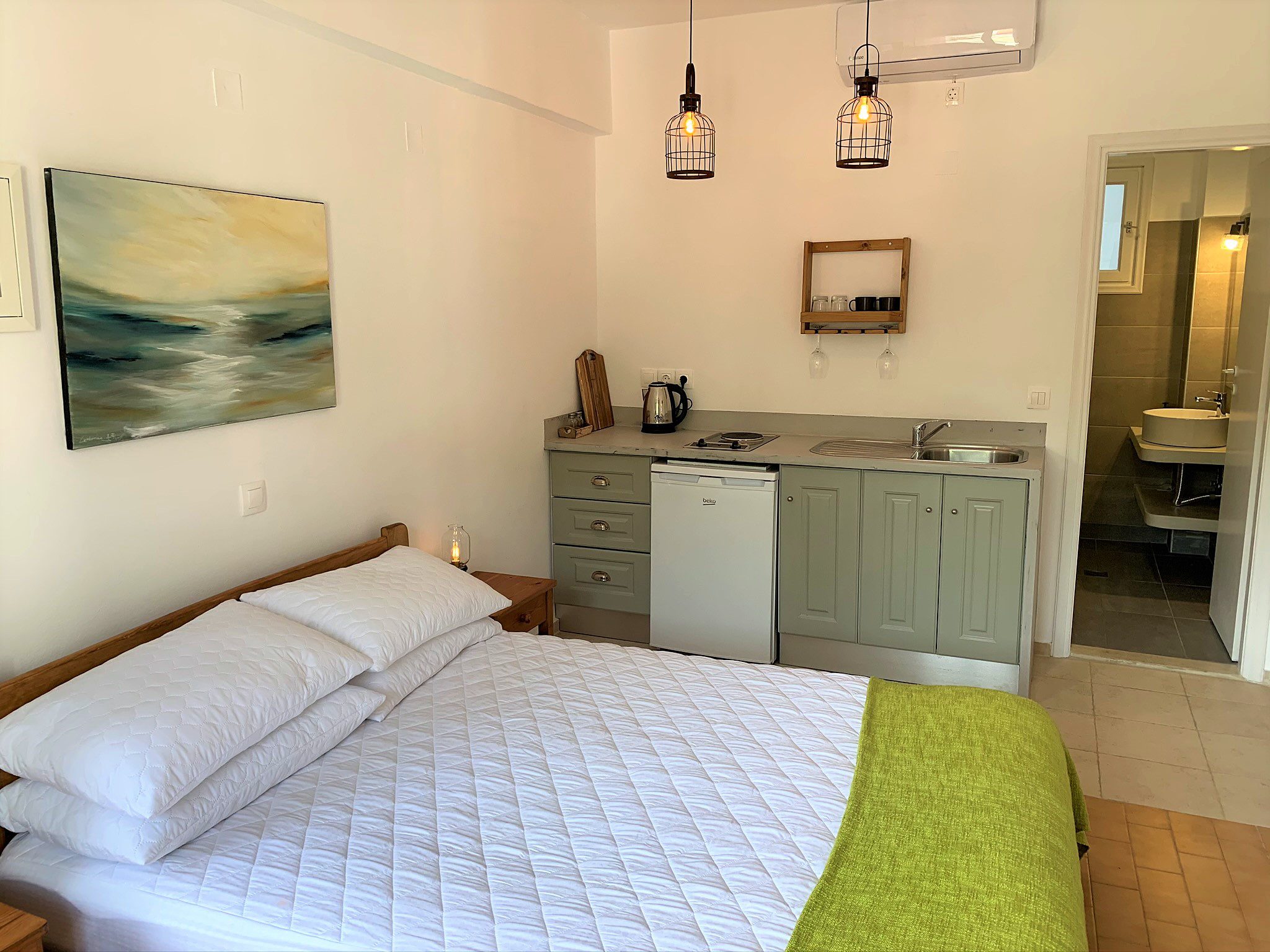 Interior space of holiday apartments for rent Ithaca Greece, Kioni