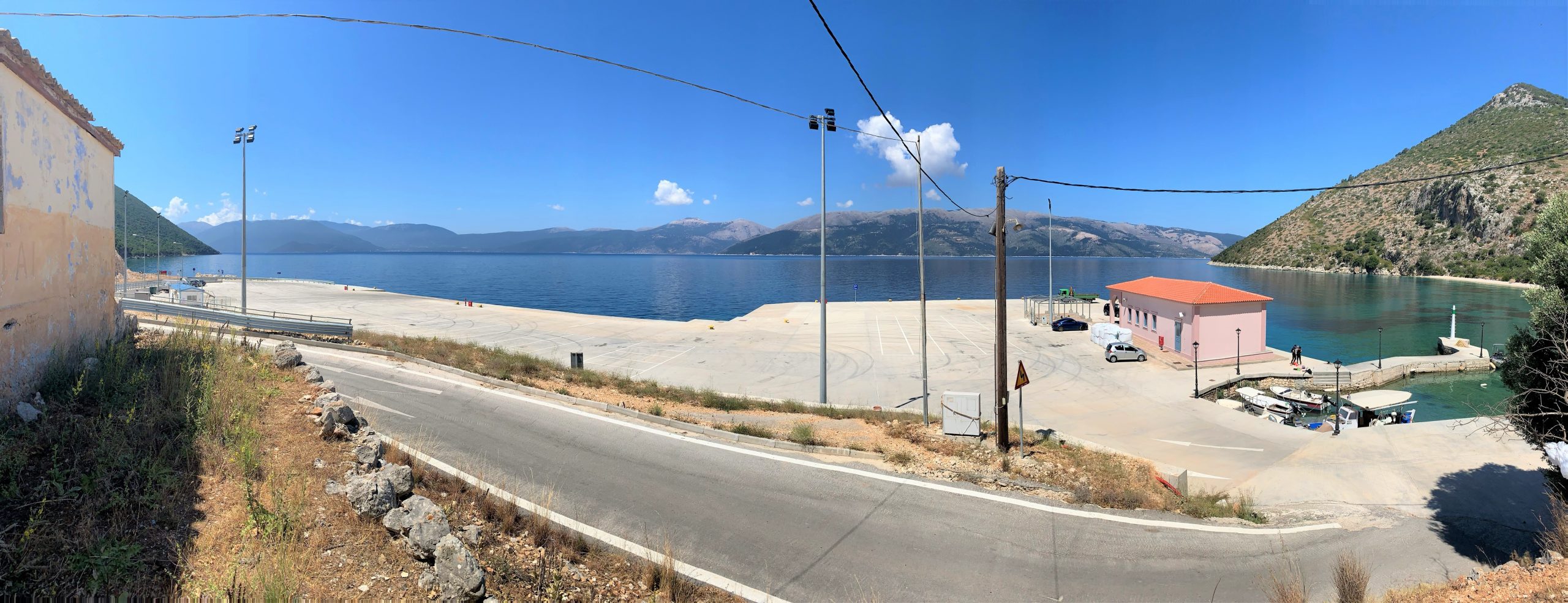 Road access to house for sale on Ithaca Greece, Piso Aetos