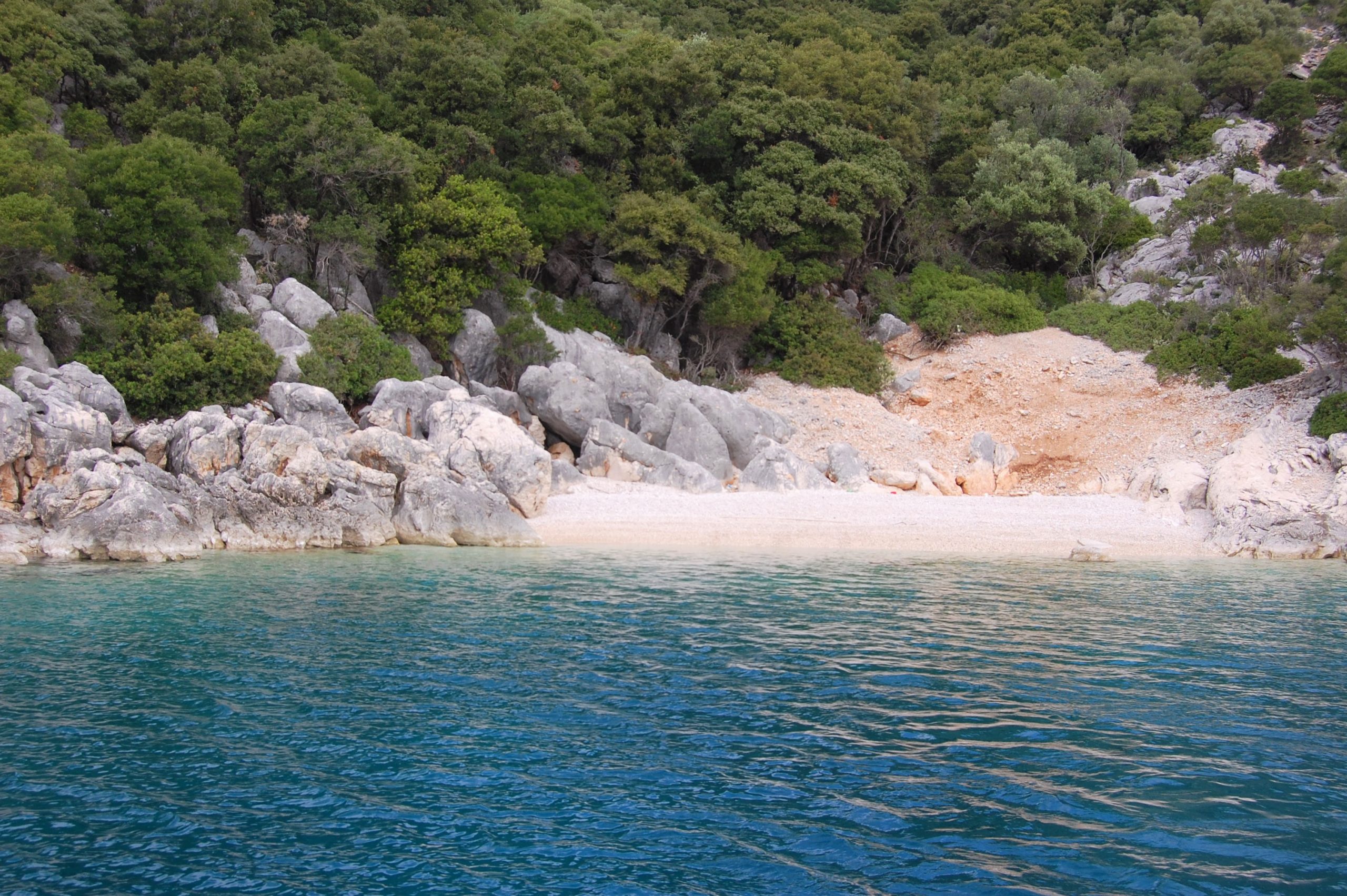 View from distance of land for sale on Ithaca Greece, Meganisi