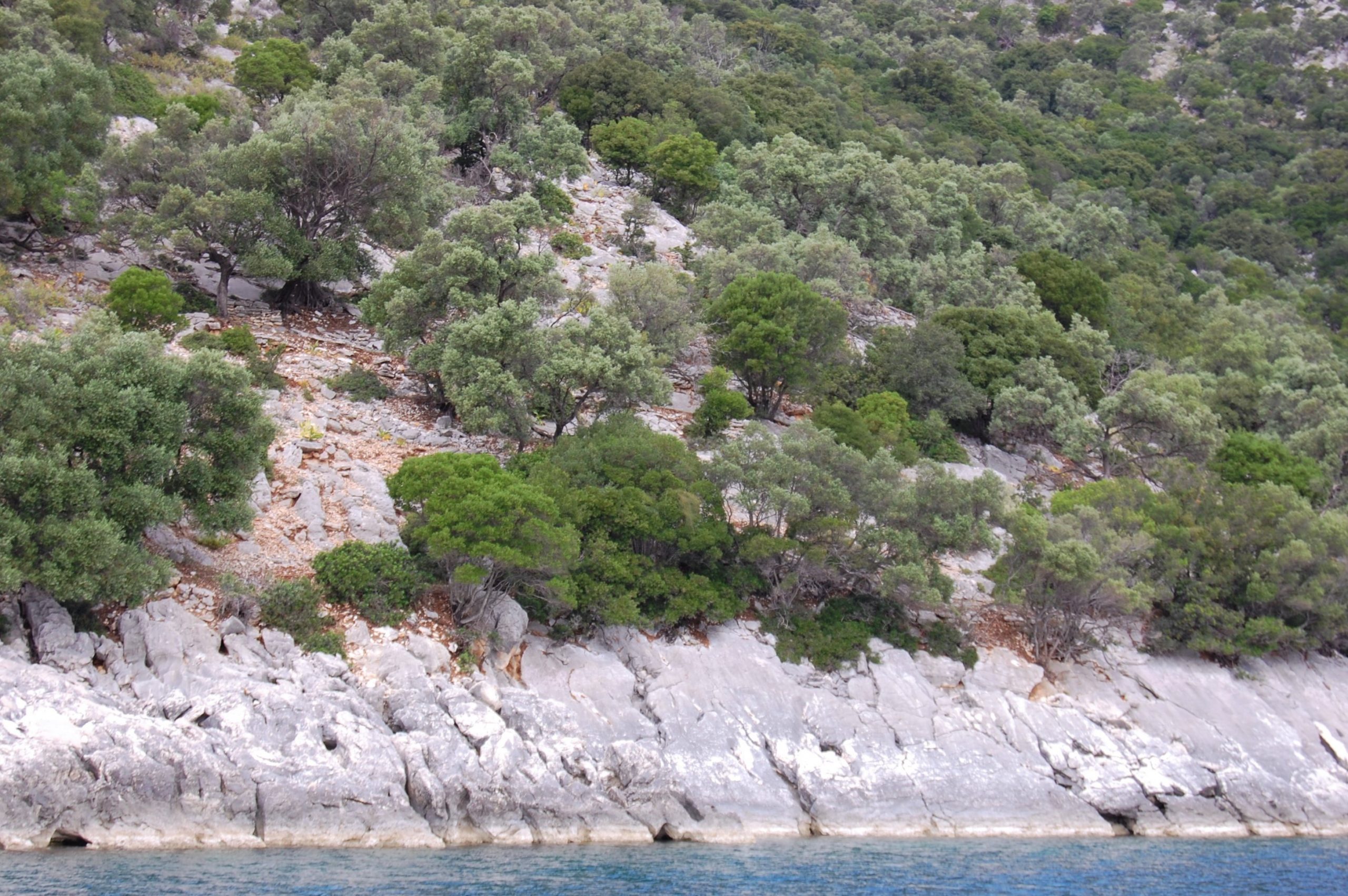 View from distance of land for sale on Ithaca Greece, Meganisi