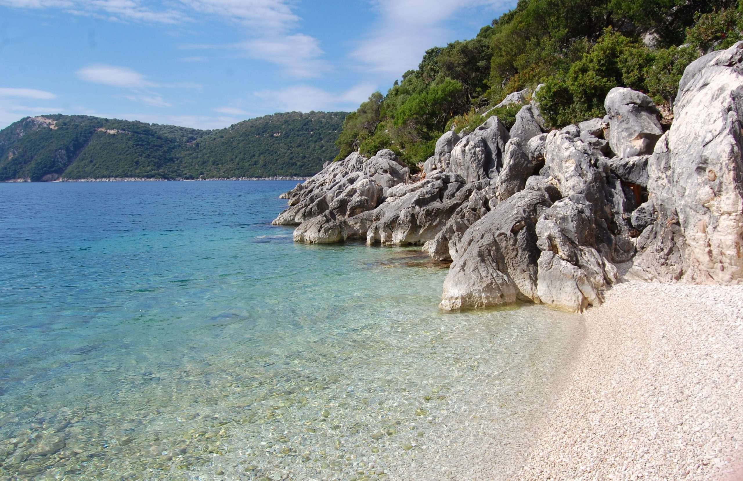 Beach of land for sale on Ithaca Greece, Meganisi