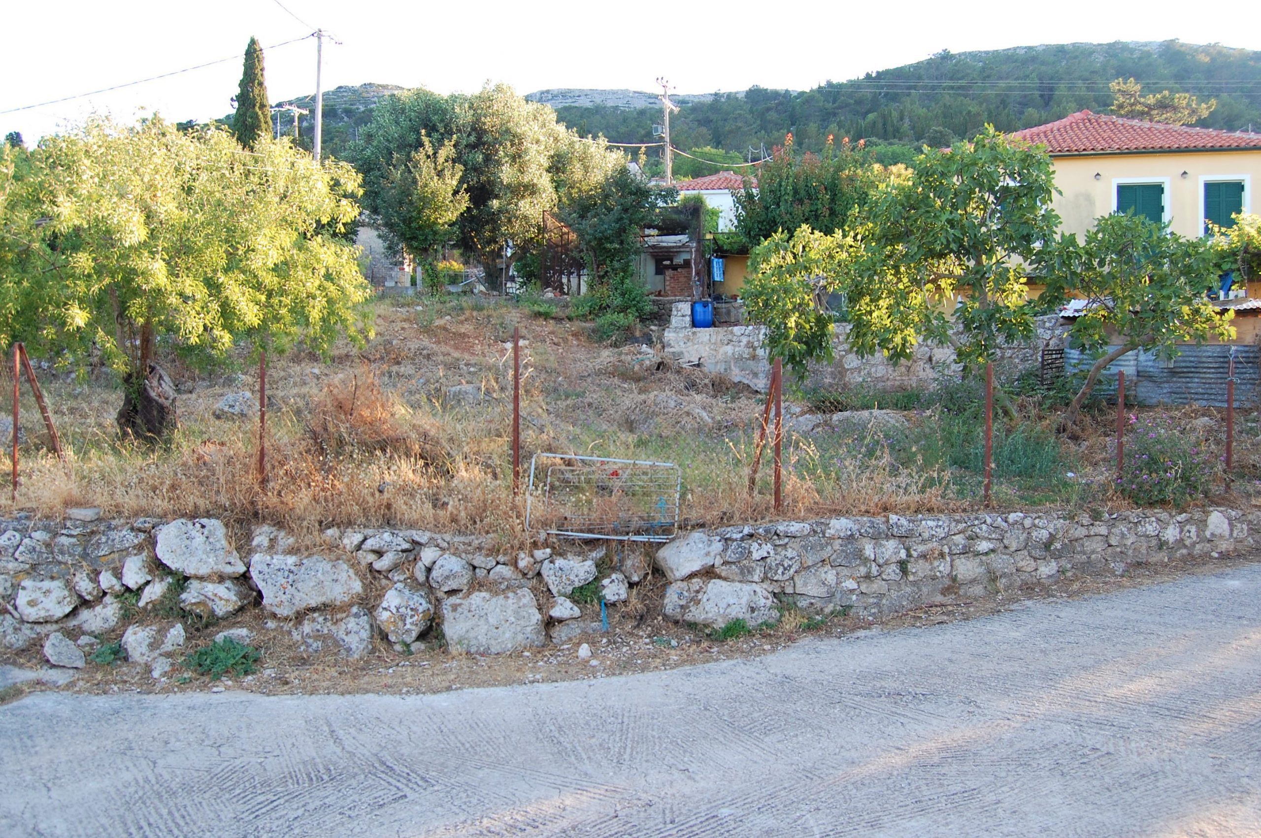 Road to land for sale Ithaca Greece, Anoghi