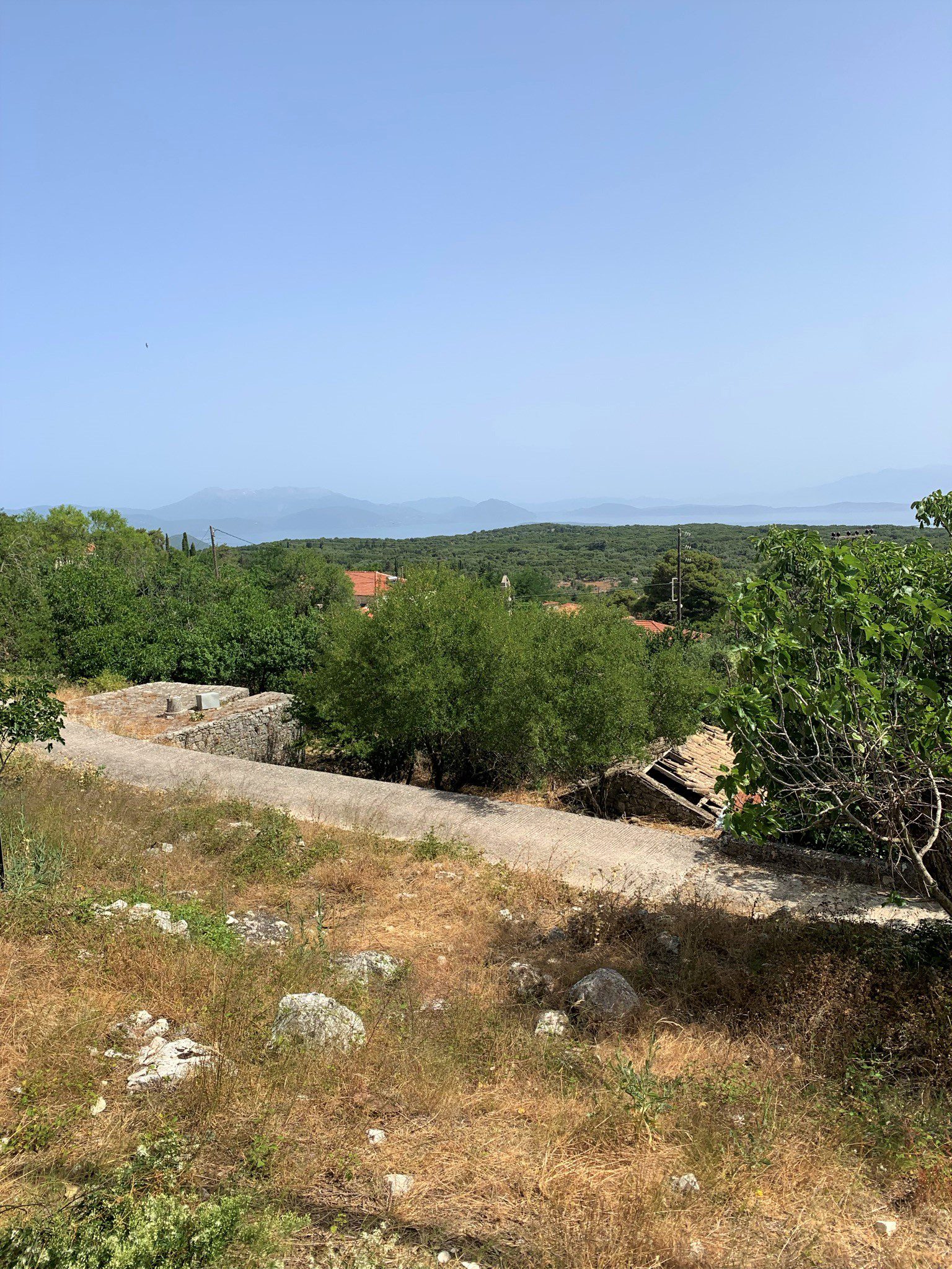 Landscape of land for sale Ithaca Greece,Anoghi