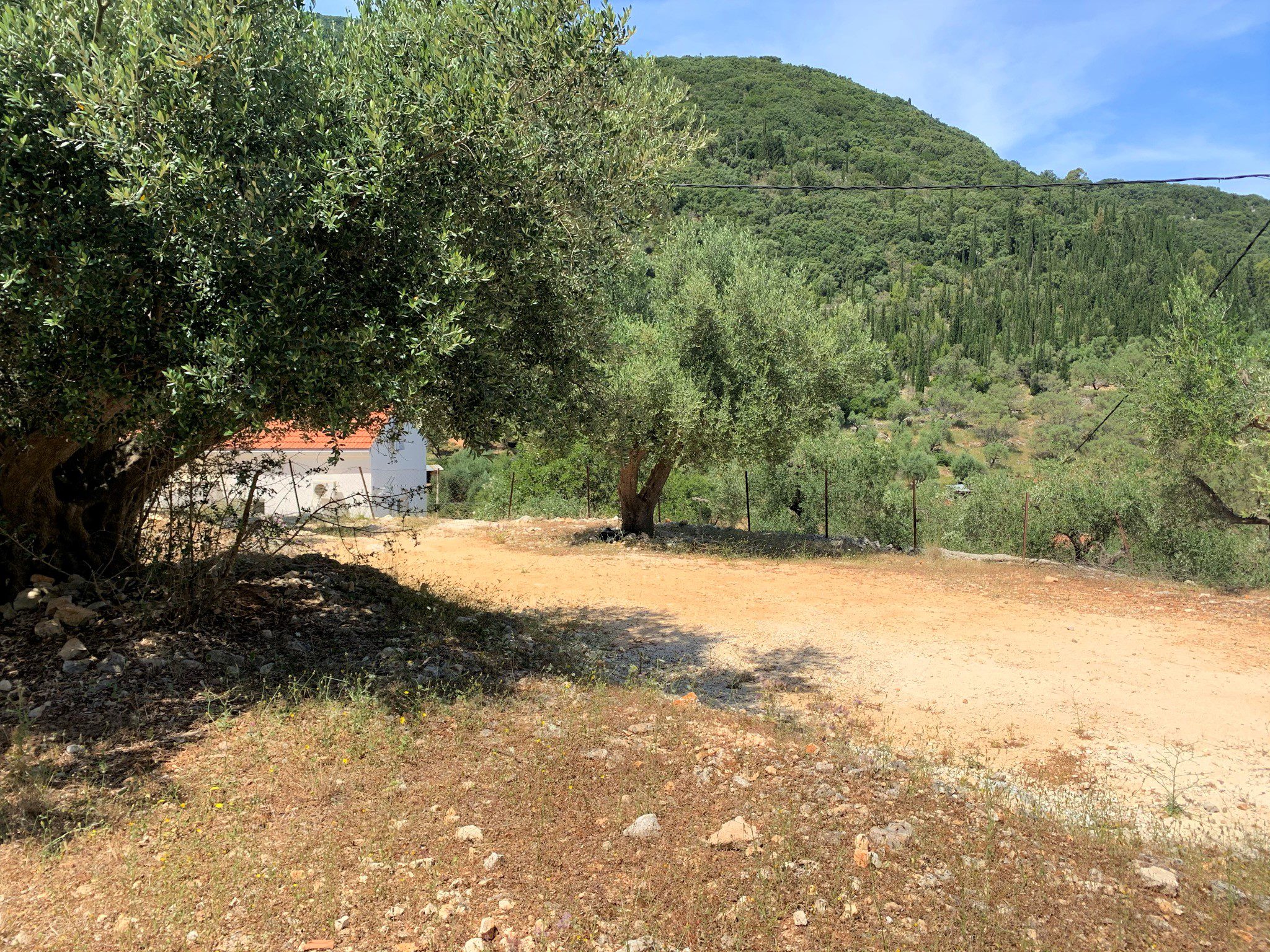 Sea view of land for sale on Ithaca Greece, Vathi