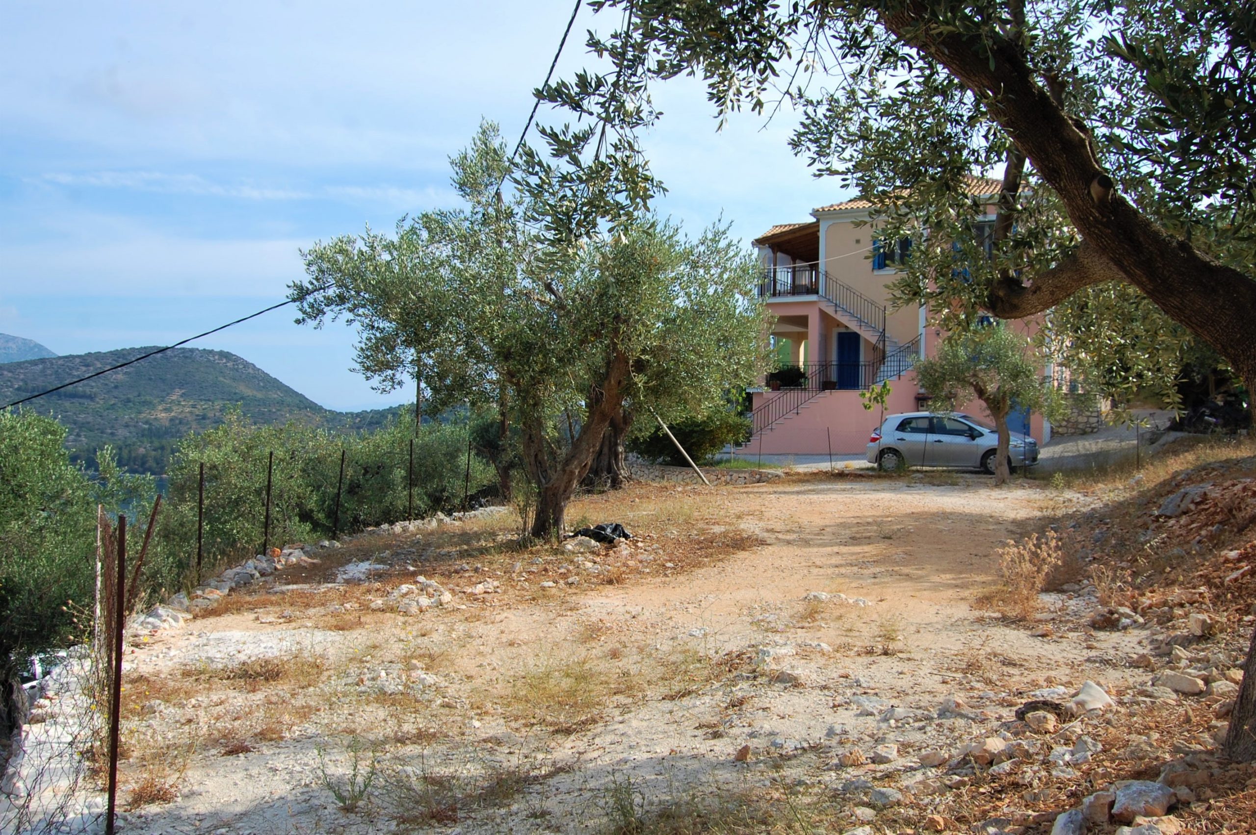 Terrain and landscape of land for sale on Ithaca Greece, Vathi