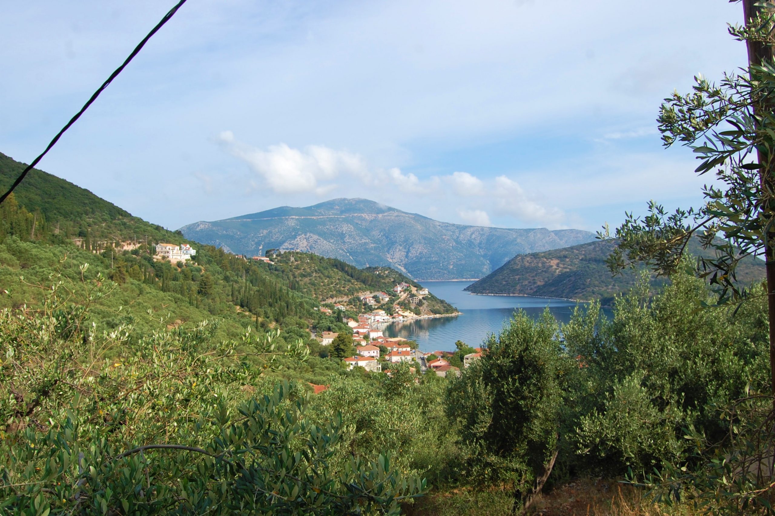 Terrain and landscape of land for sale on Ithaca Greece, Vathi