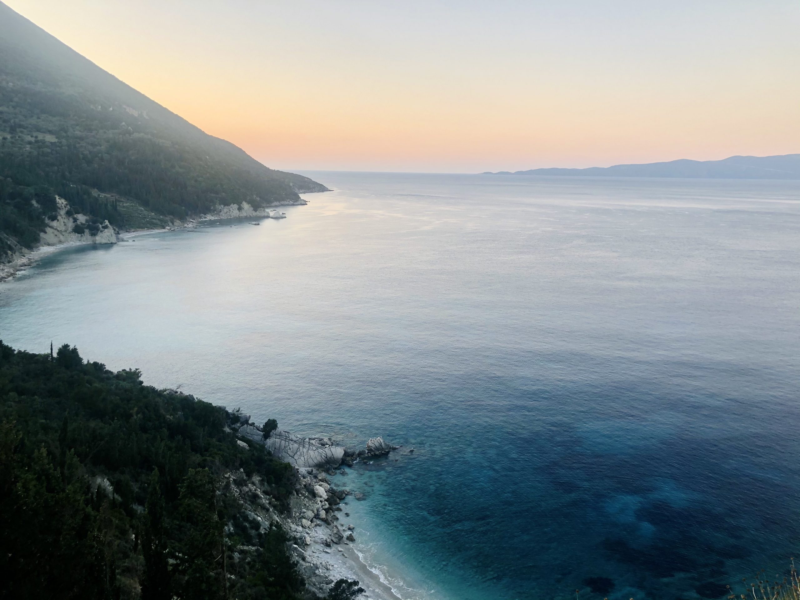 Sea view of Afales bay of holiday house for Rent on Ithaca Greece, Afales