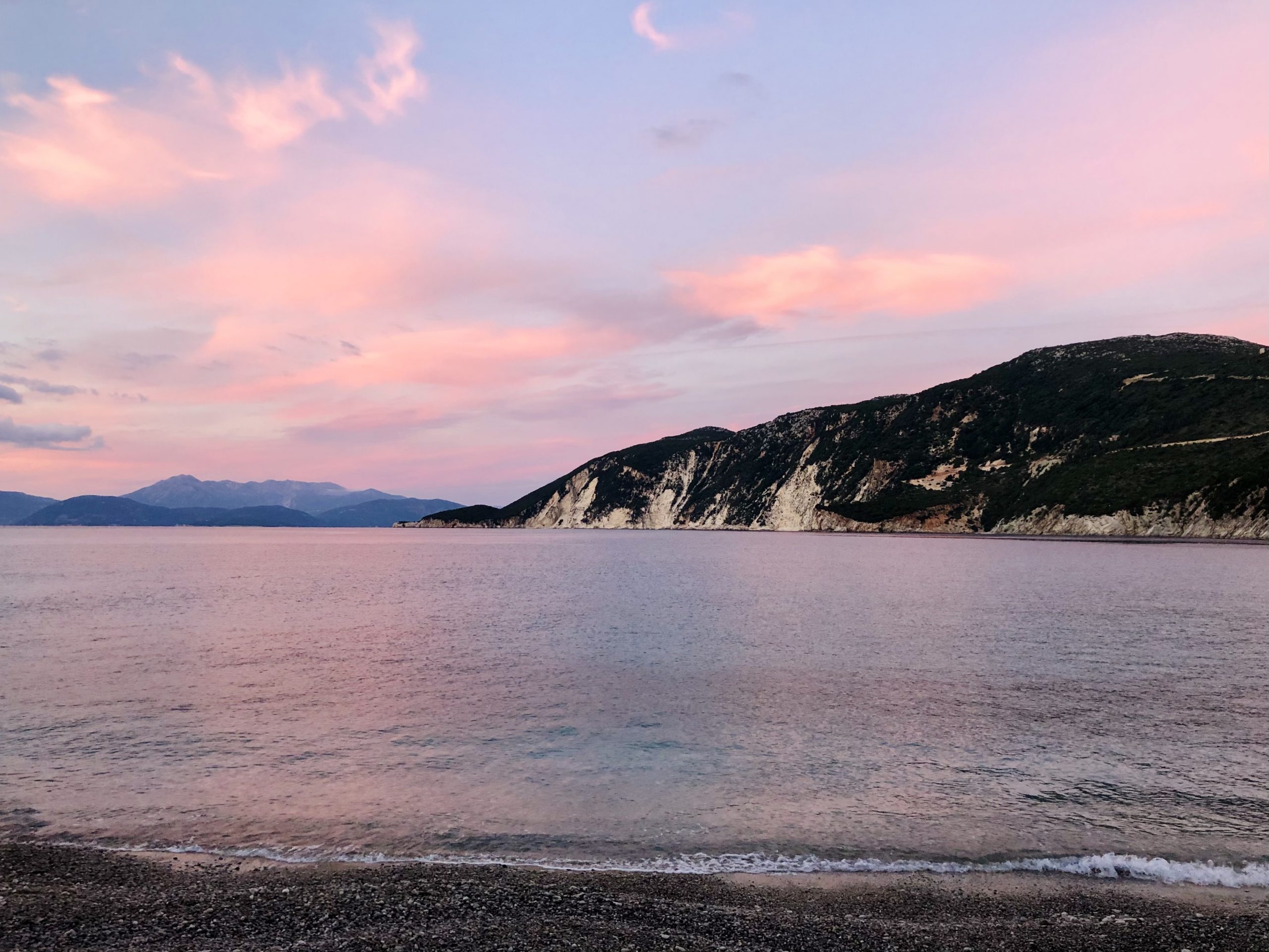 Sea view of Afales bay of holiday house for Rent on Ithaca Greece, Afales