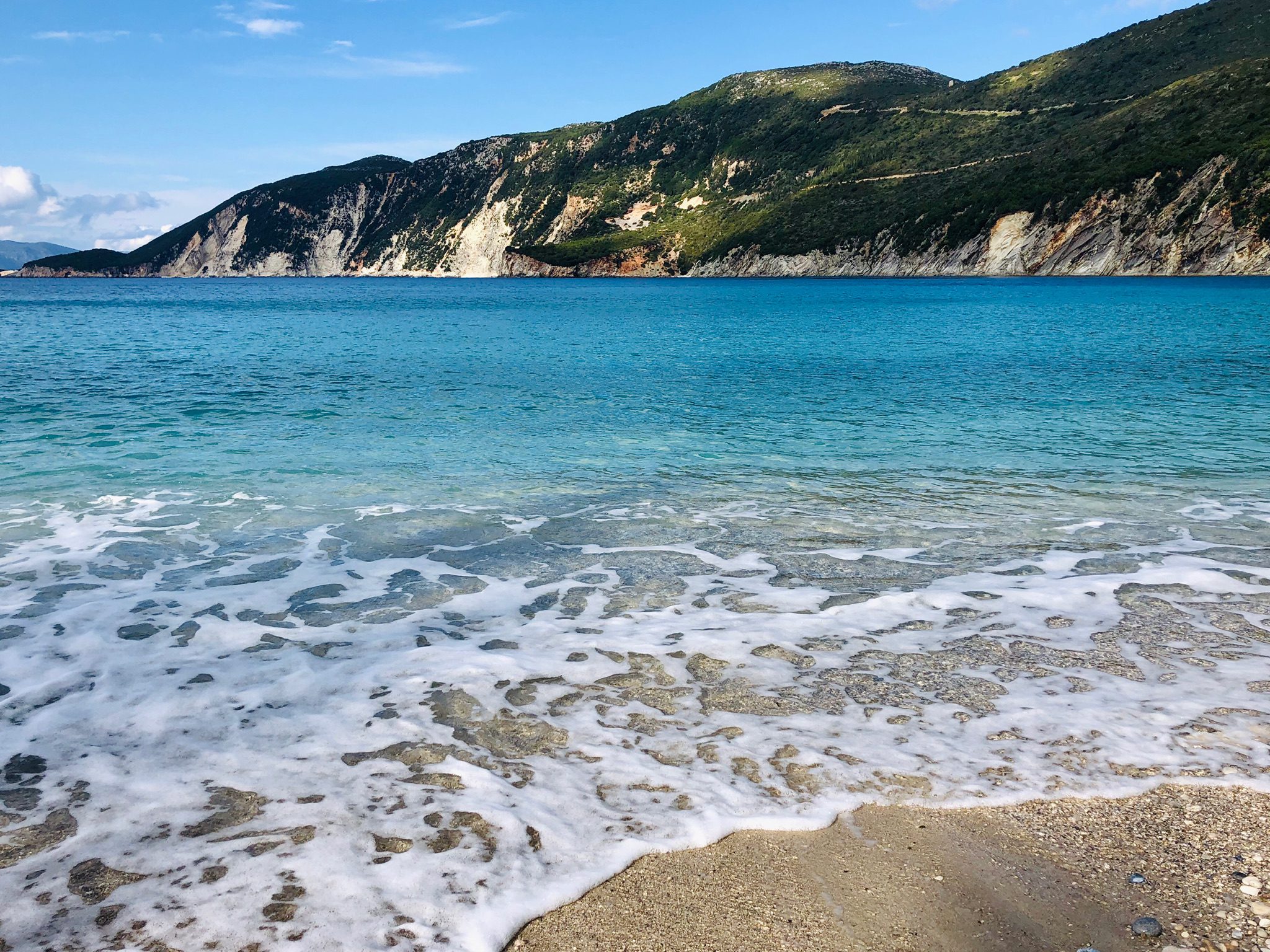 Sea view of Afales bay of holiday house for Rent on Ithaca Greece, Afales