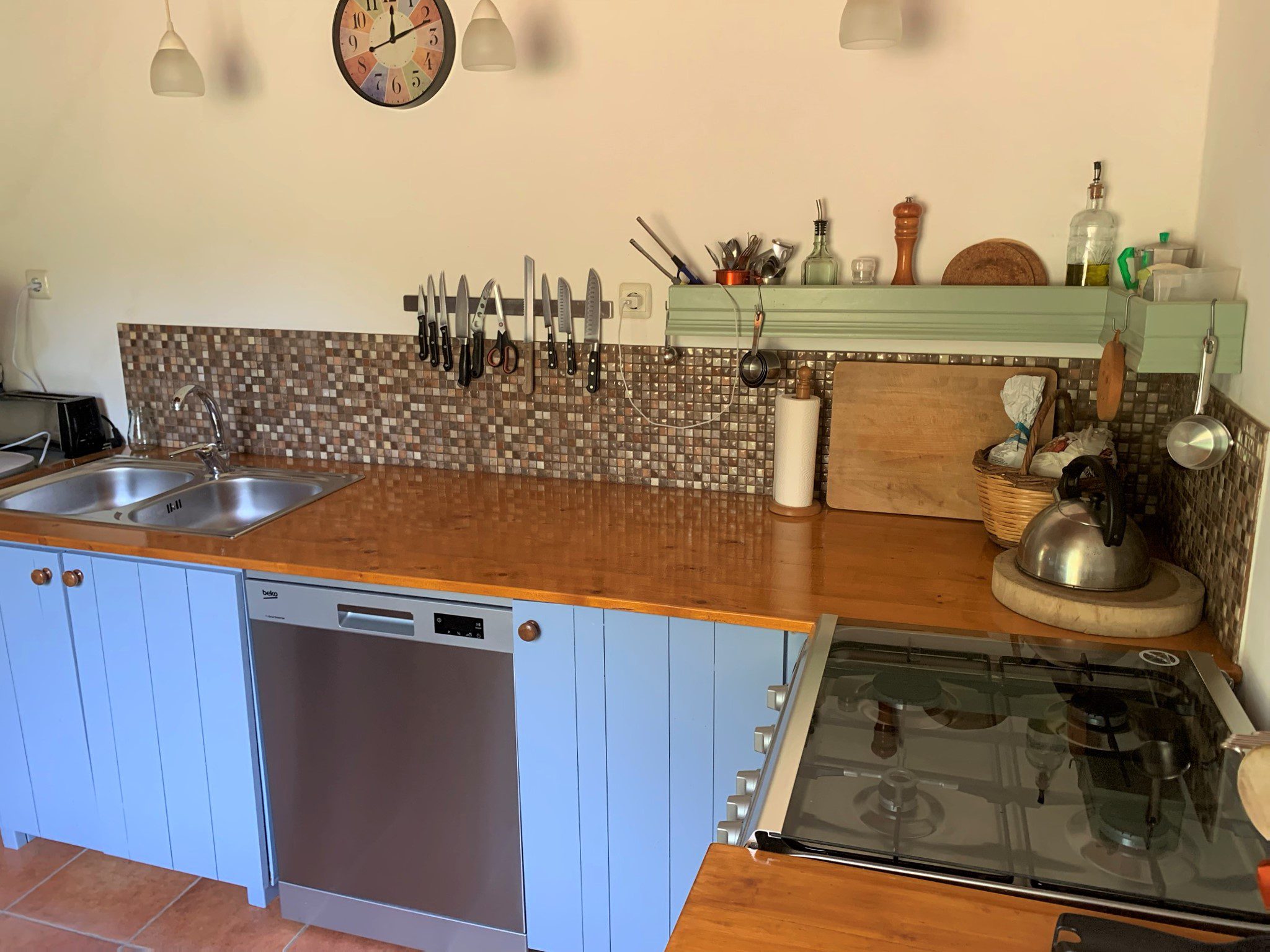 Kitchen space of house for sale in Ithaca Greece,Ag Saranta