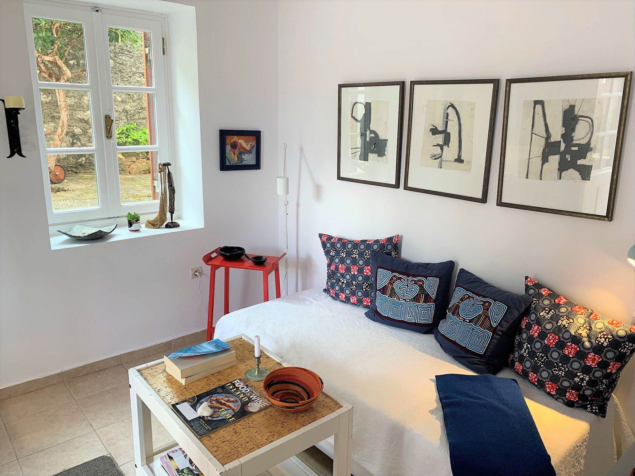 Living room of house for sale in Ithaca Greece, Vathi