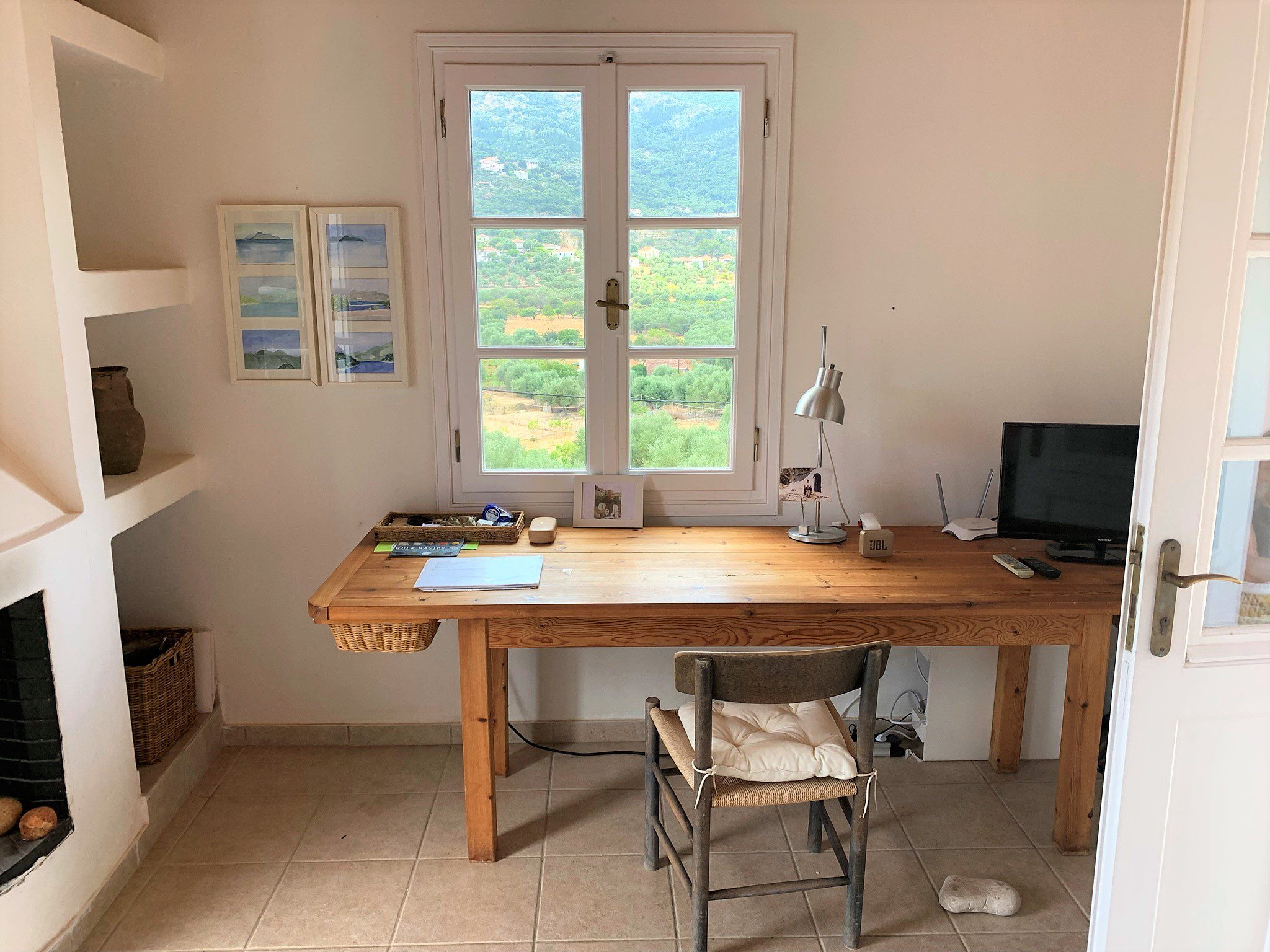 Living room of house for sale in Ithaca Greece, Vath
